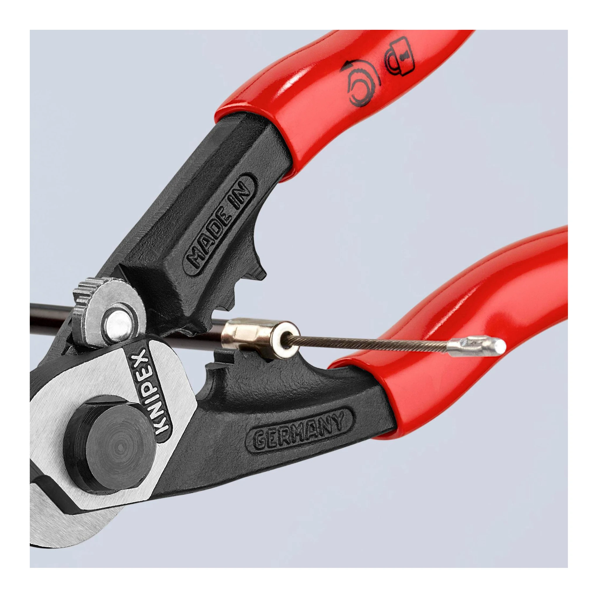 KNIPEX | Drahtseilschere | Länge 190 mm | poliert – Bild 2