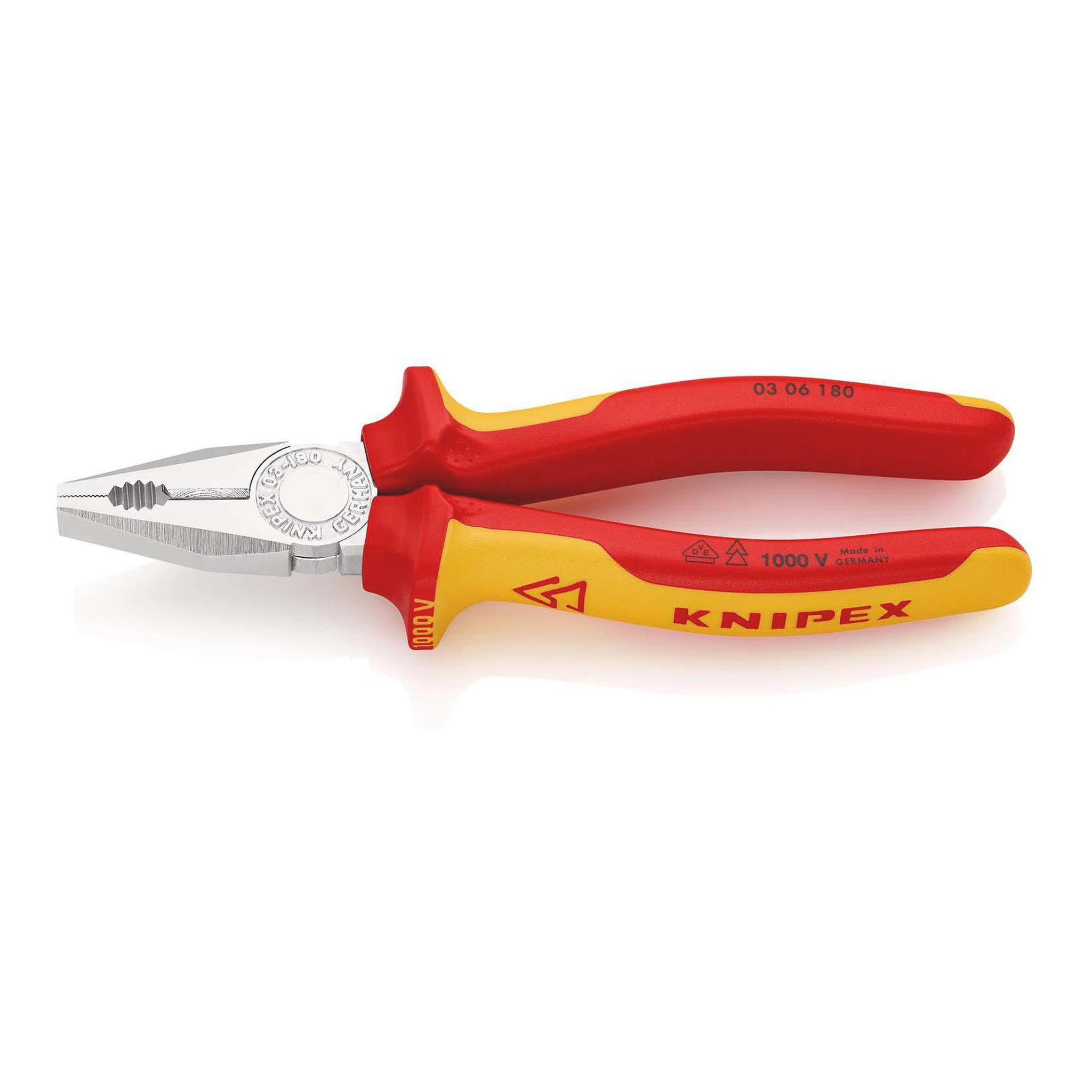 KNIPEX | Kombizange | Länge 180 mm | Mehrkomponenten-Hüllen