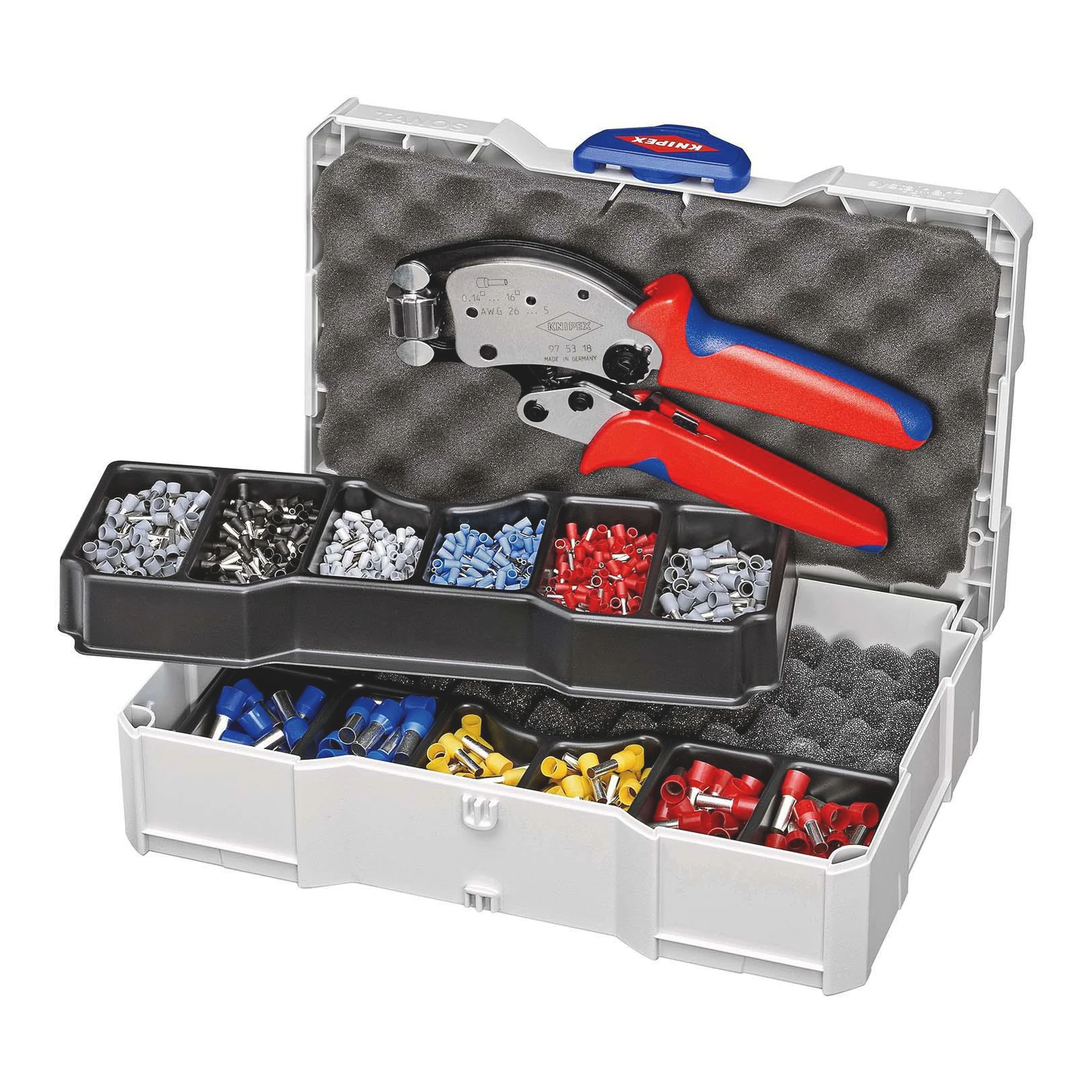 KNIPEX | Aderendhülsensortiment | 1191-teilig 0,5 - 16 mm²