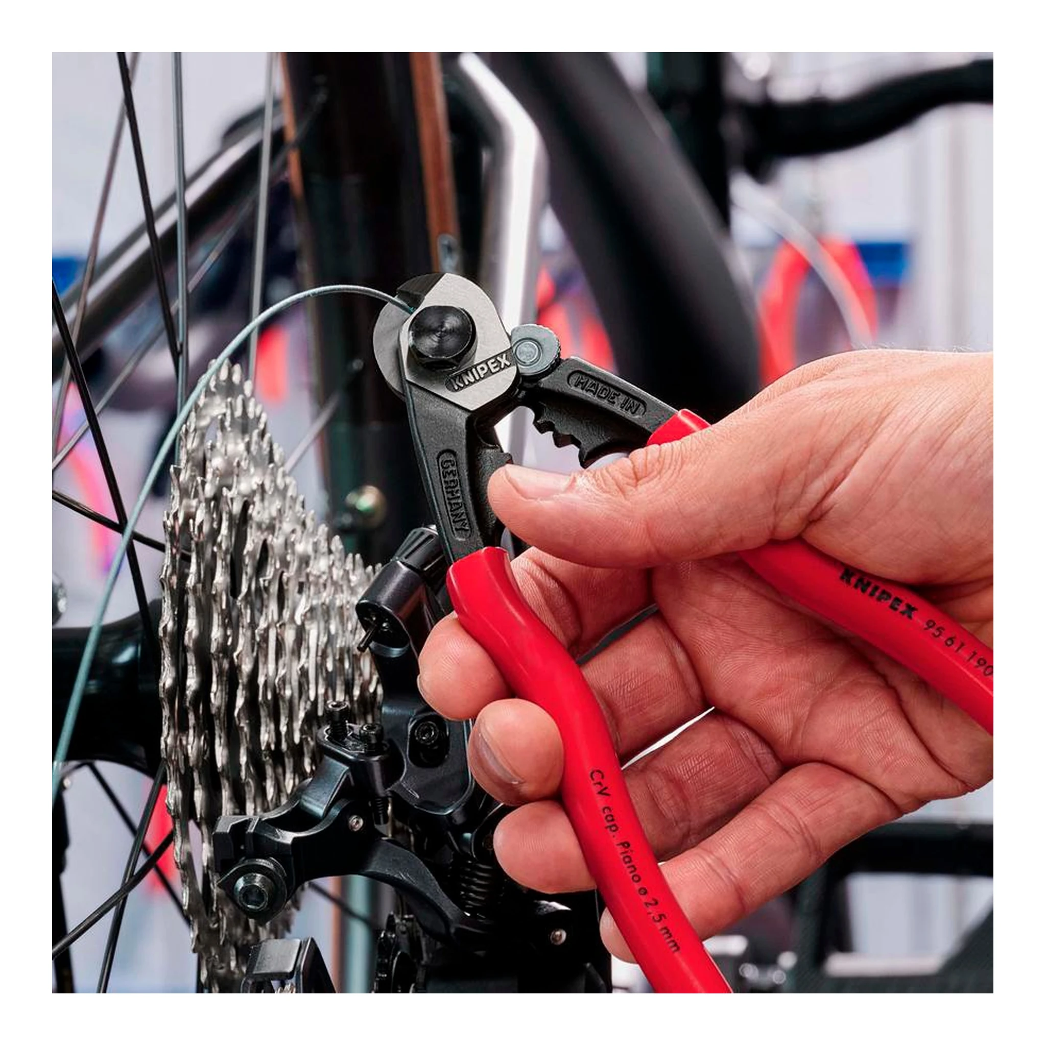KNIPEX | Drahtseilschere | Länge 190 mm | poliert – Bild 5