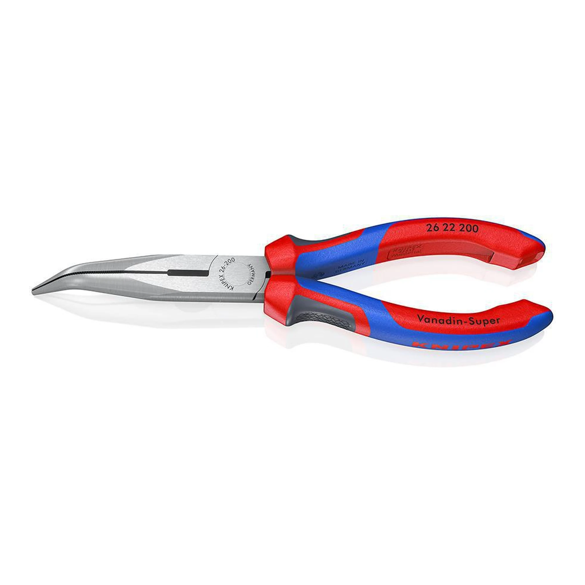 KNIPEX | Flachrundzange | Länge 200 mm poliert | 40° gewinkelt
