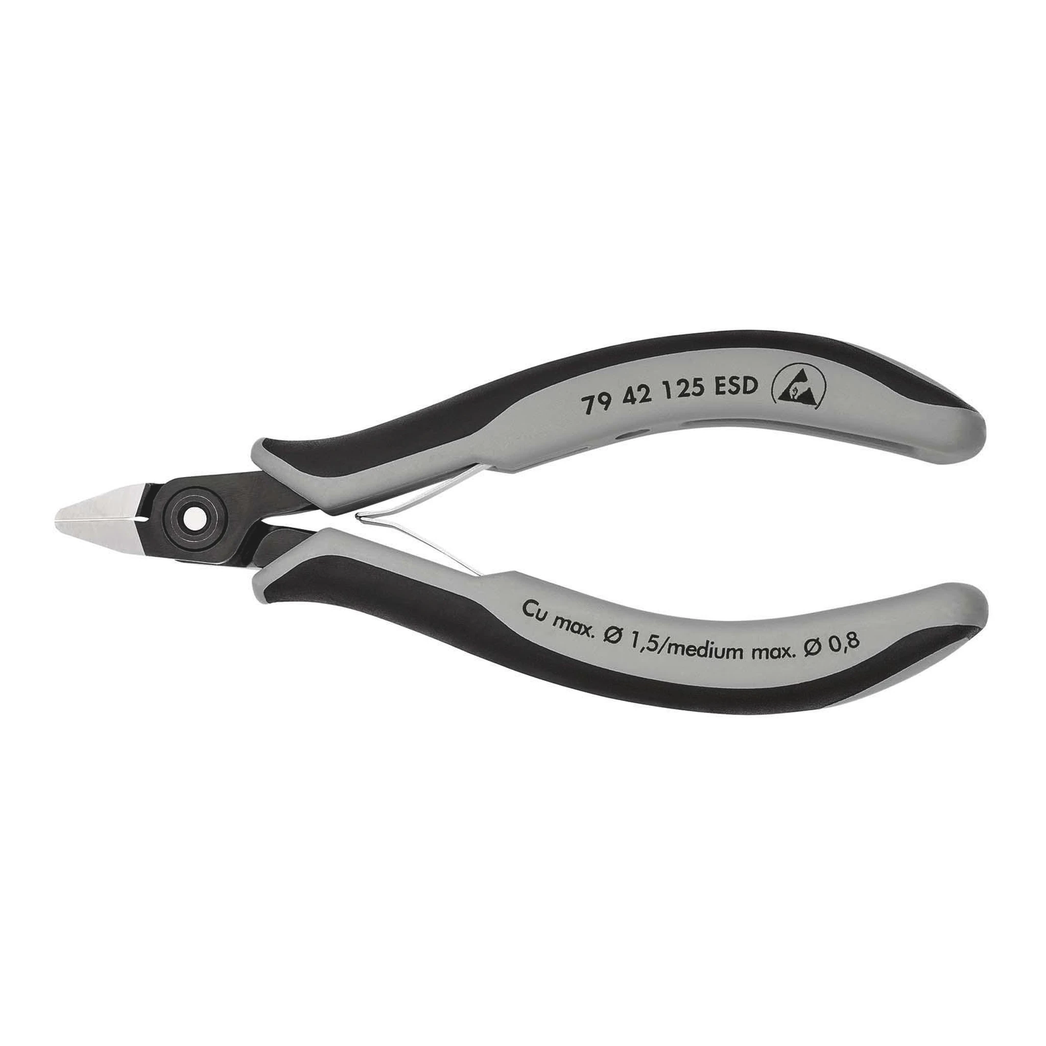 KNIPEX | Präzisions-Elektronik-Seitenschneider | Länge 125 mm Form 4 | Facette nein poliert