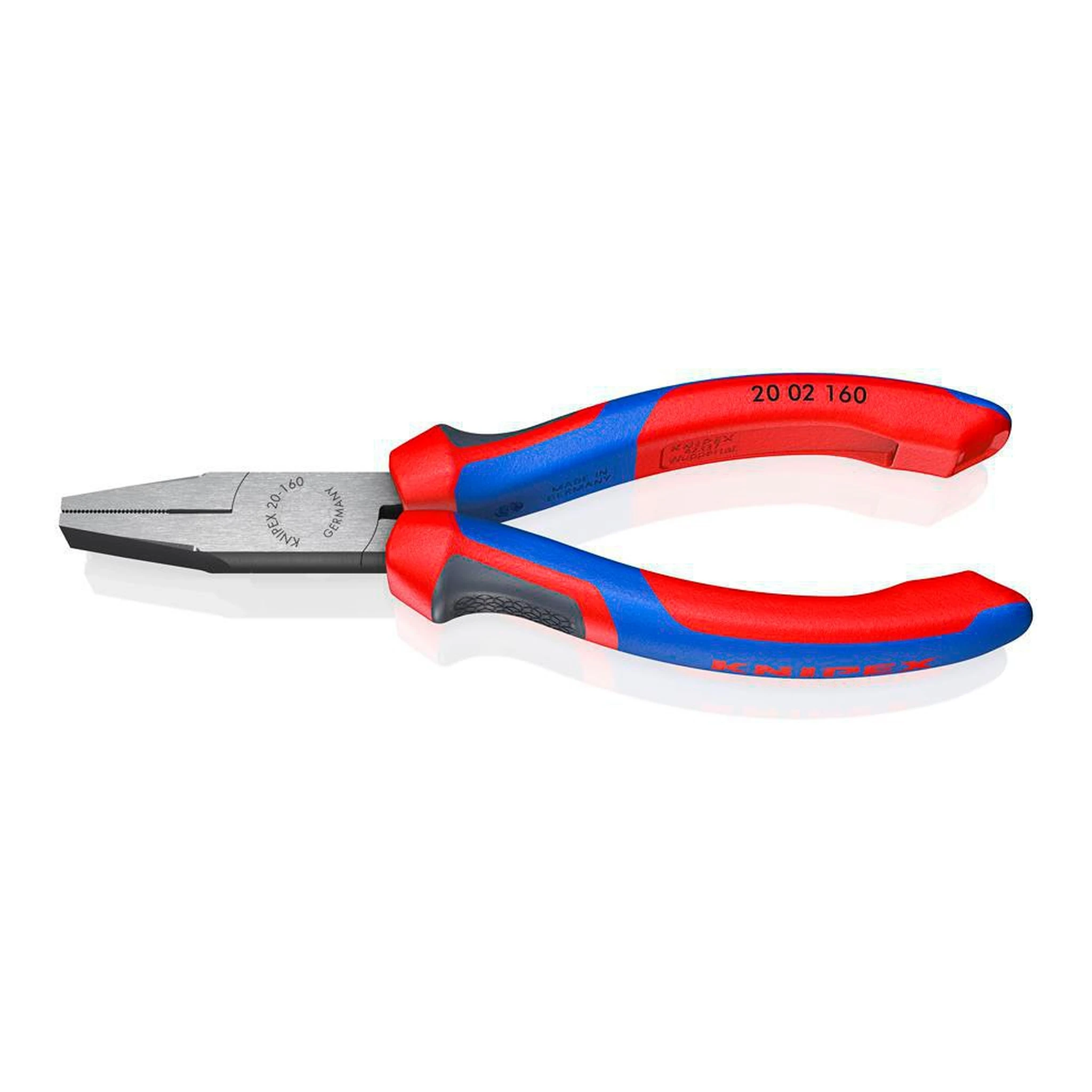 KNIPEX | Flachzange | Gesamtlänge 160 mm | Kopf poliert schwarz atramentiert