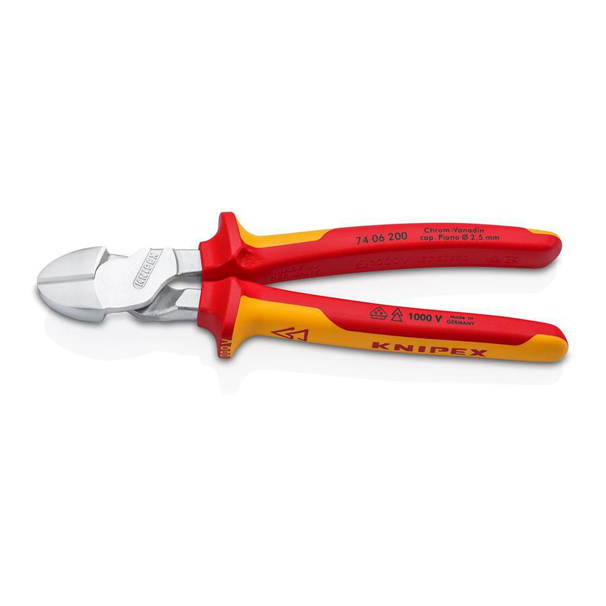 KNIPEX | Kraftseitenschneider | Länge 200 mm | VDE Form 0