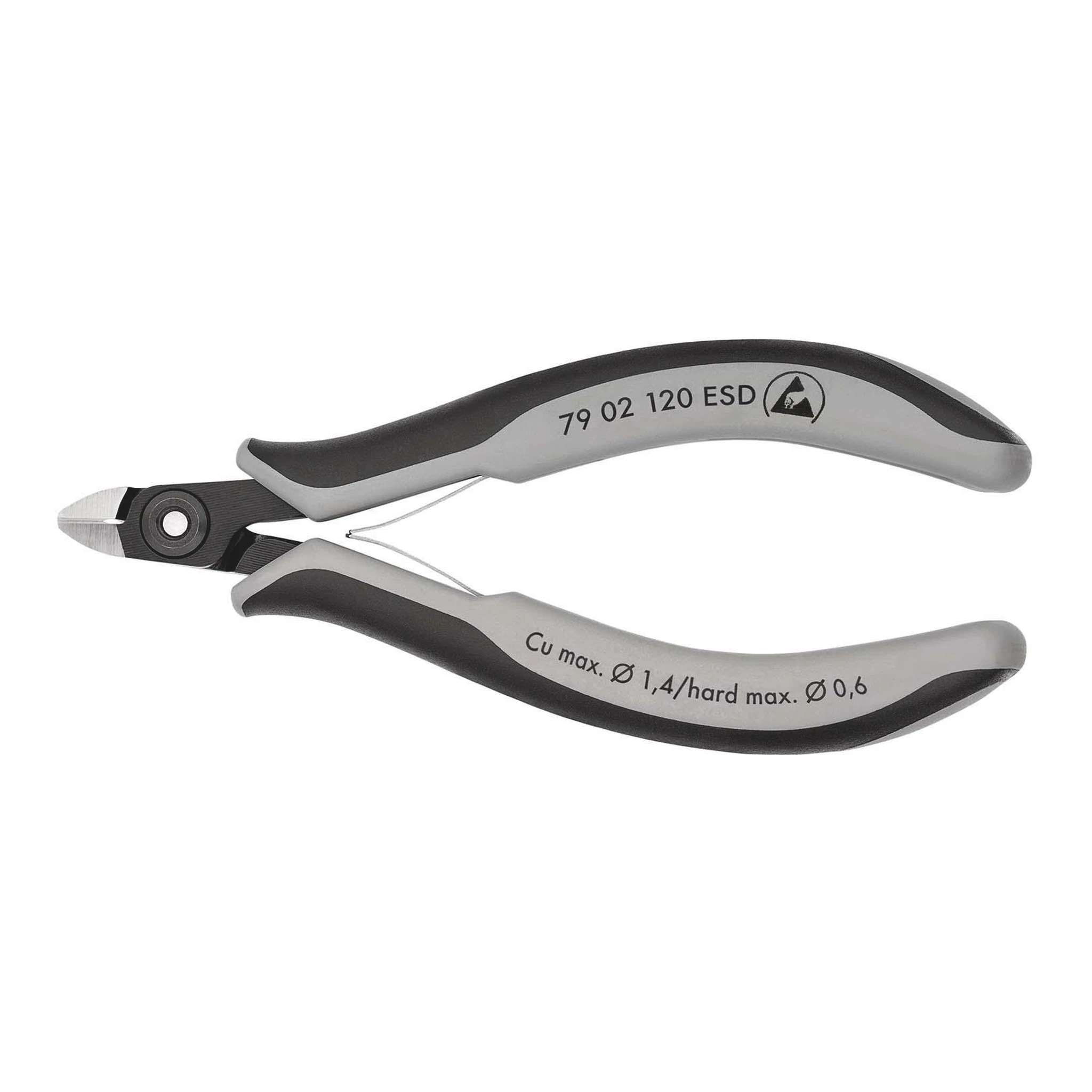 KNIPEX | Präzisions-Elektronik-Seitenschneider | Länge 120 mm Form 0 | Facette ja, sehr klein poliert