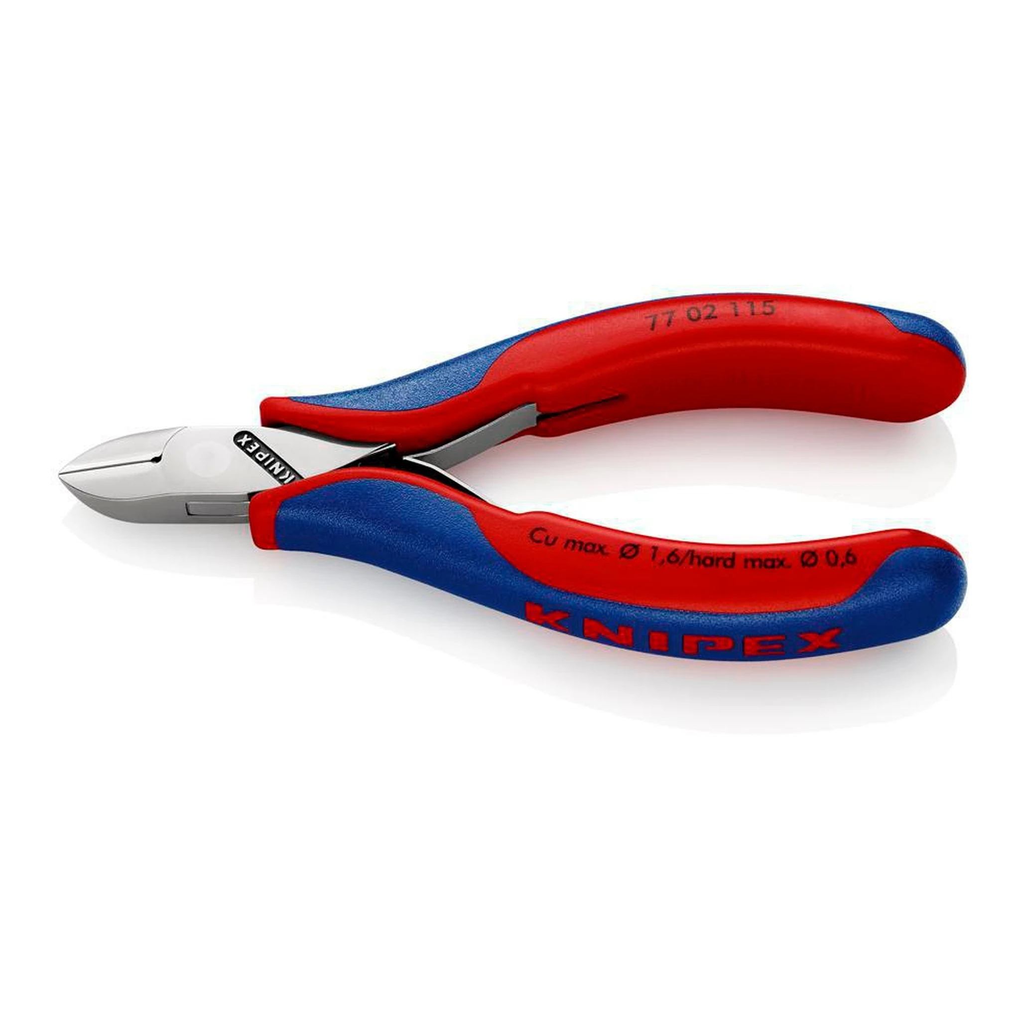 KNIPEX | Elektronik-Seitenschneider | Länge 115 mm Form 0 | Facette ja, klein Mehrkomponenten-Hüllen