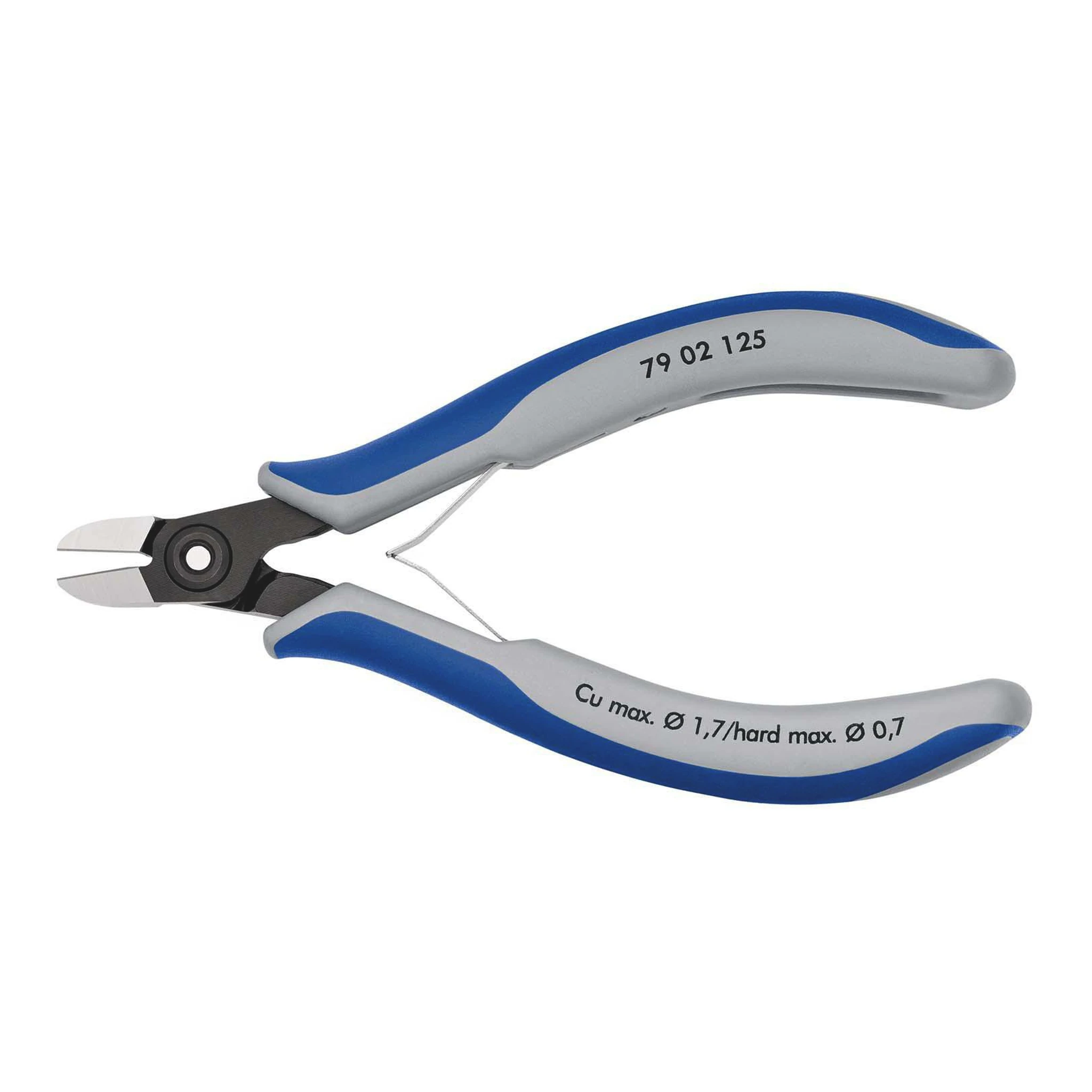 KNIPEX | Präzisions-Elektronik-Seitenschneider | Länge 125 mm Form 0 | Facette ja, sehr klein