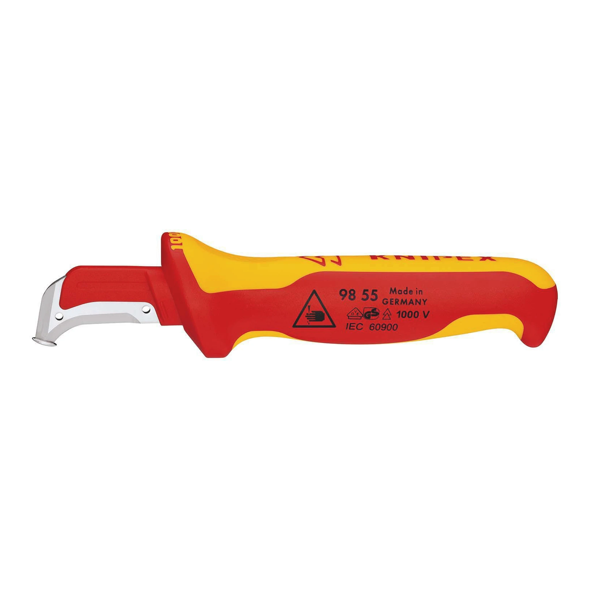 KNIPEX | Abmantelungsmesser | Länge 180 mm Klingenlänge 38 mm | VDE
