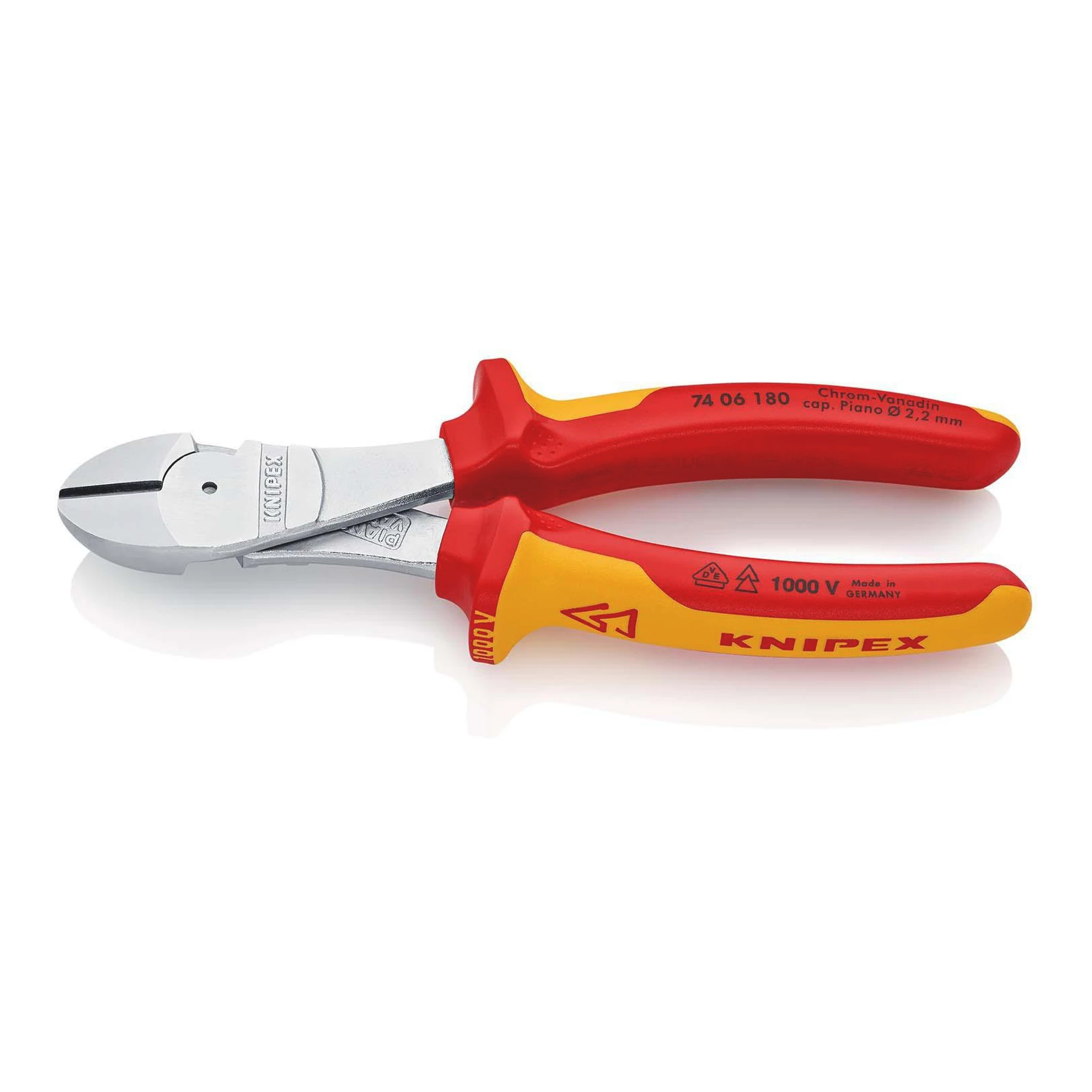 KNIPEX | Kraftseitenschneider | Länge 180 mm | VDE Form 0