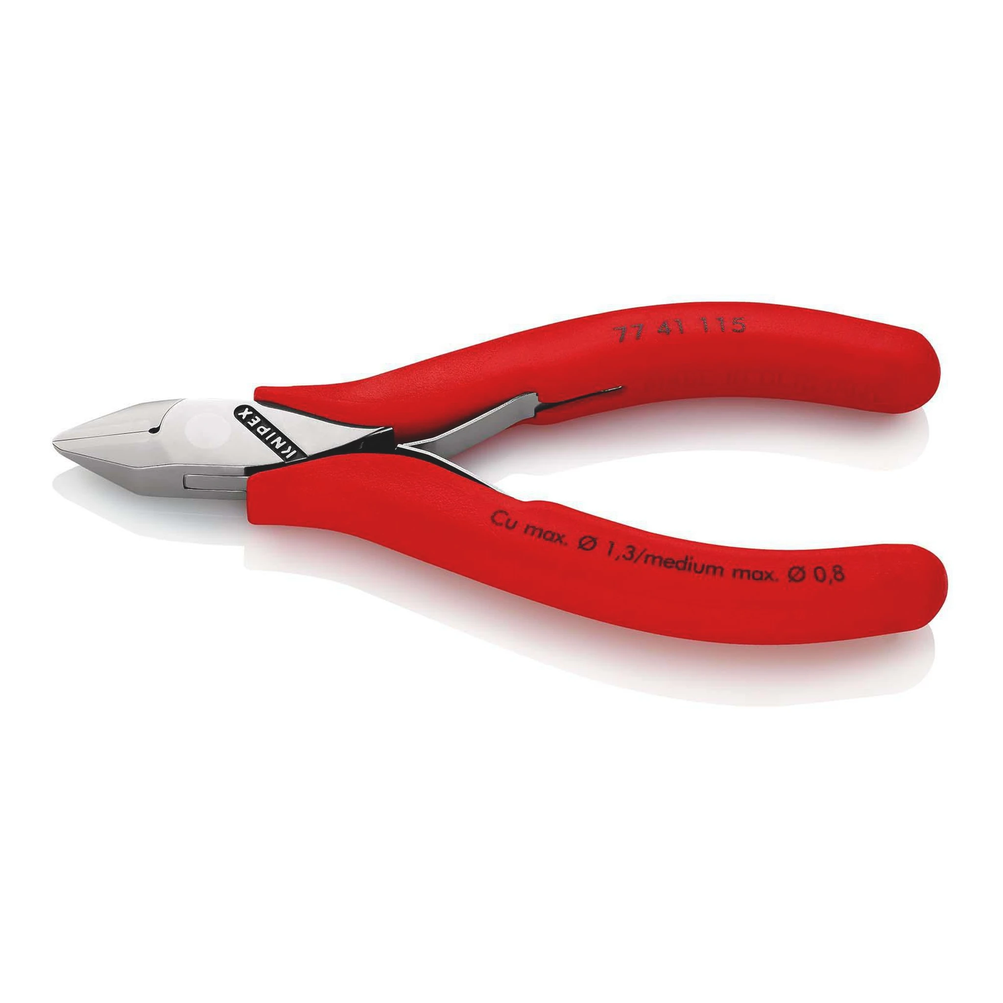 KNIPEX | Elektronik-Seitenschneider | Länge 115 mm Form 2 | Facette nein Kunststoffüberzug