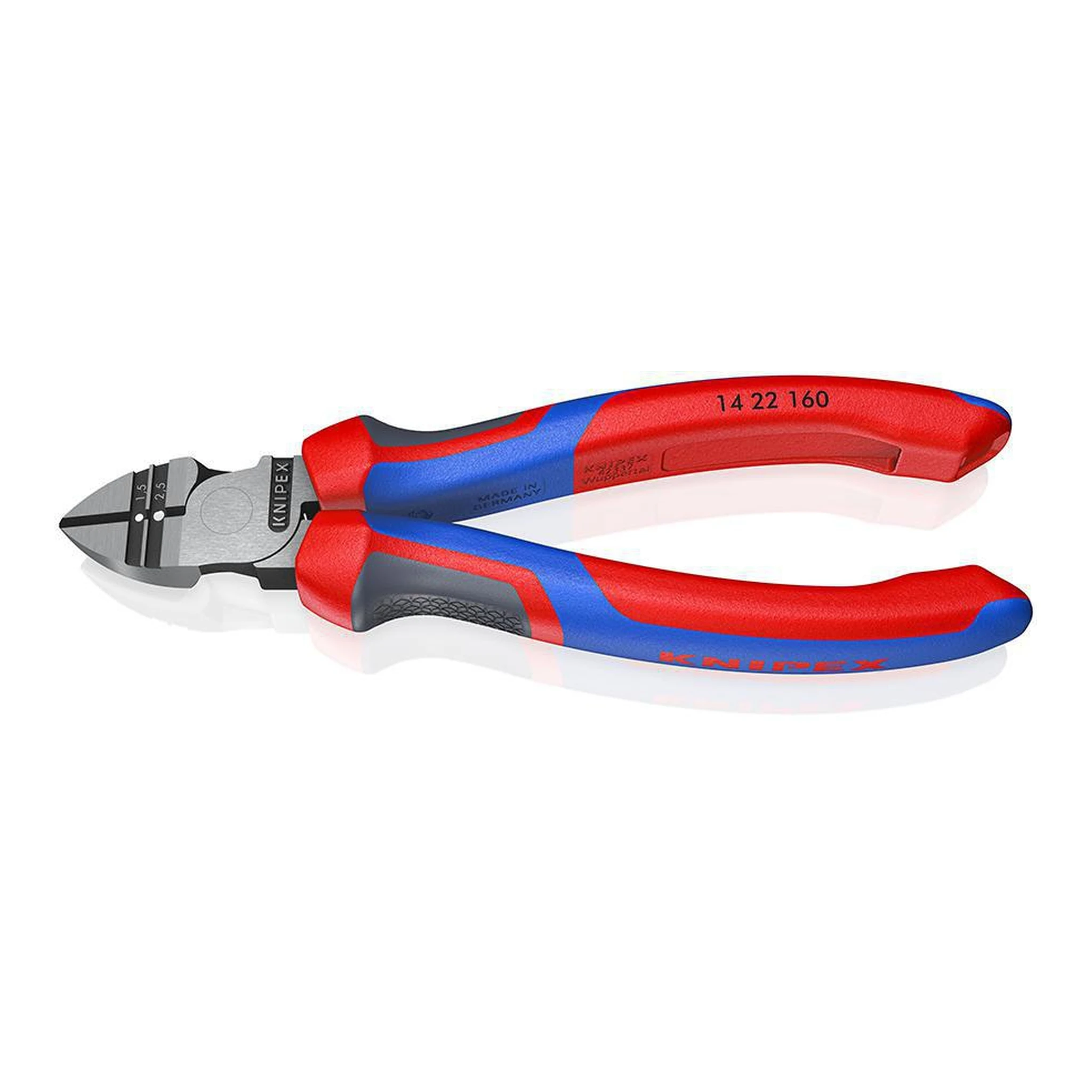 KNIPEX | Abisolierseitenschneider | Länge 160 mm | 1,5 / 2,5 mm²