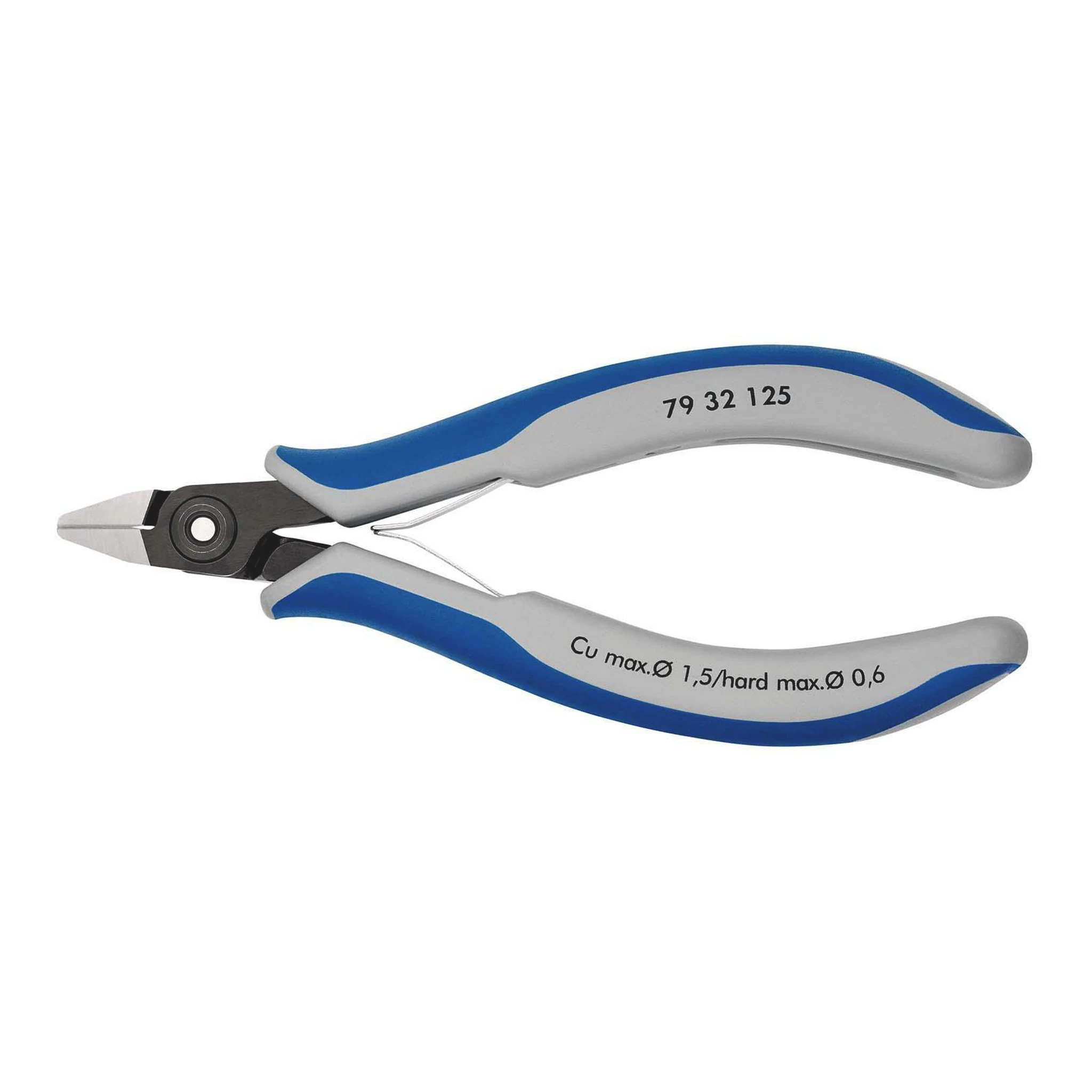 KNIPEX | Präzisions-Elektronik-Seitenschneider | Länge 125 mm Form 3 | Facette ja, sehr klein