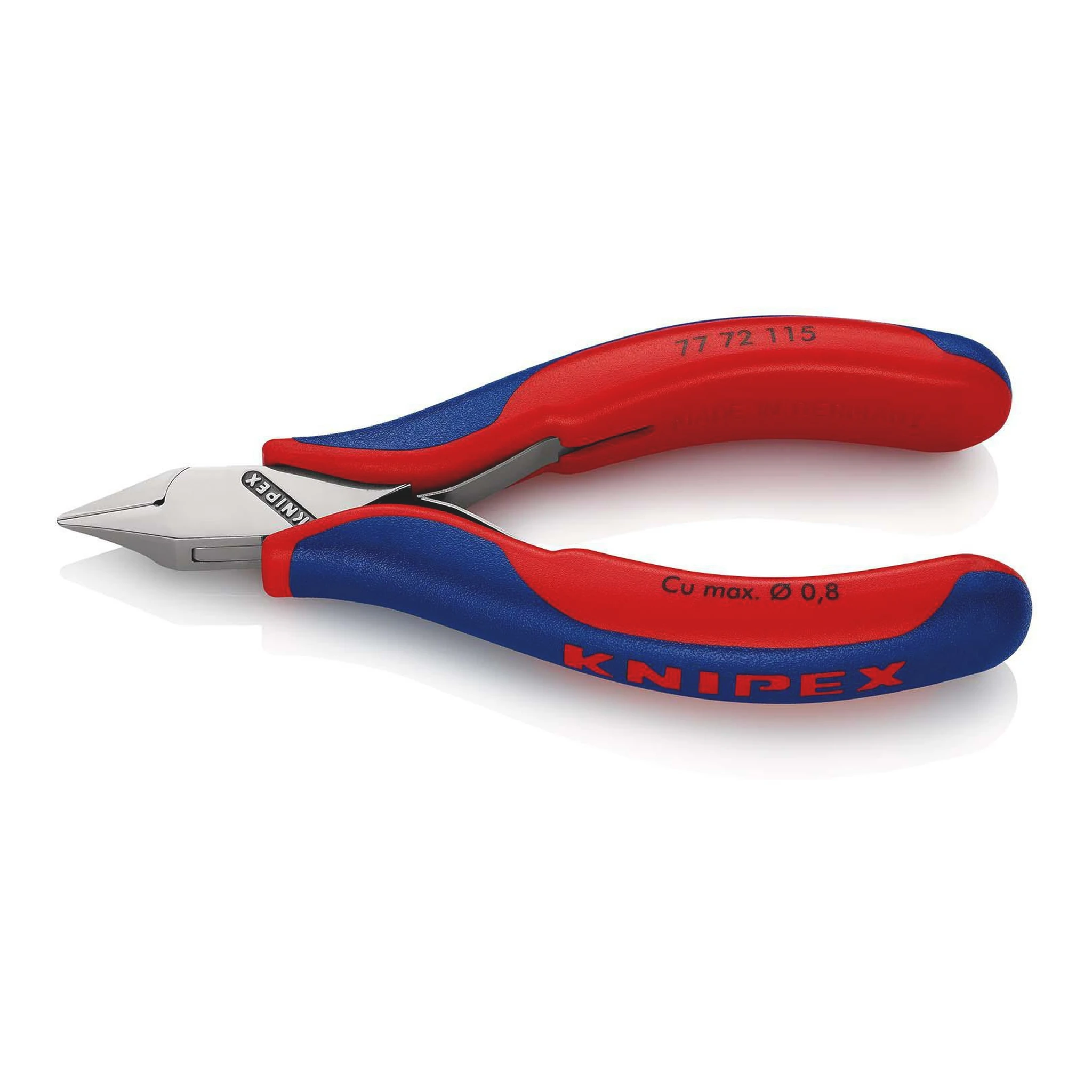 KNIPEX | Elektronik-Seitenschneider | Länge 115 mm Form 4 | Facette ja, klein Mehrkomponenten-Hüllen