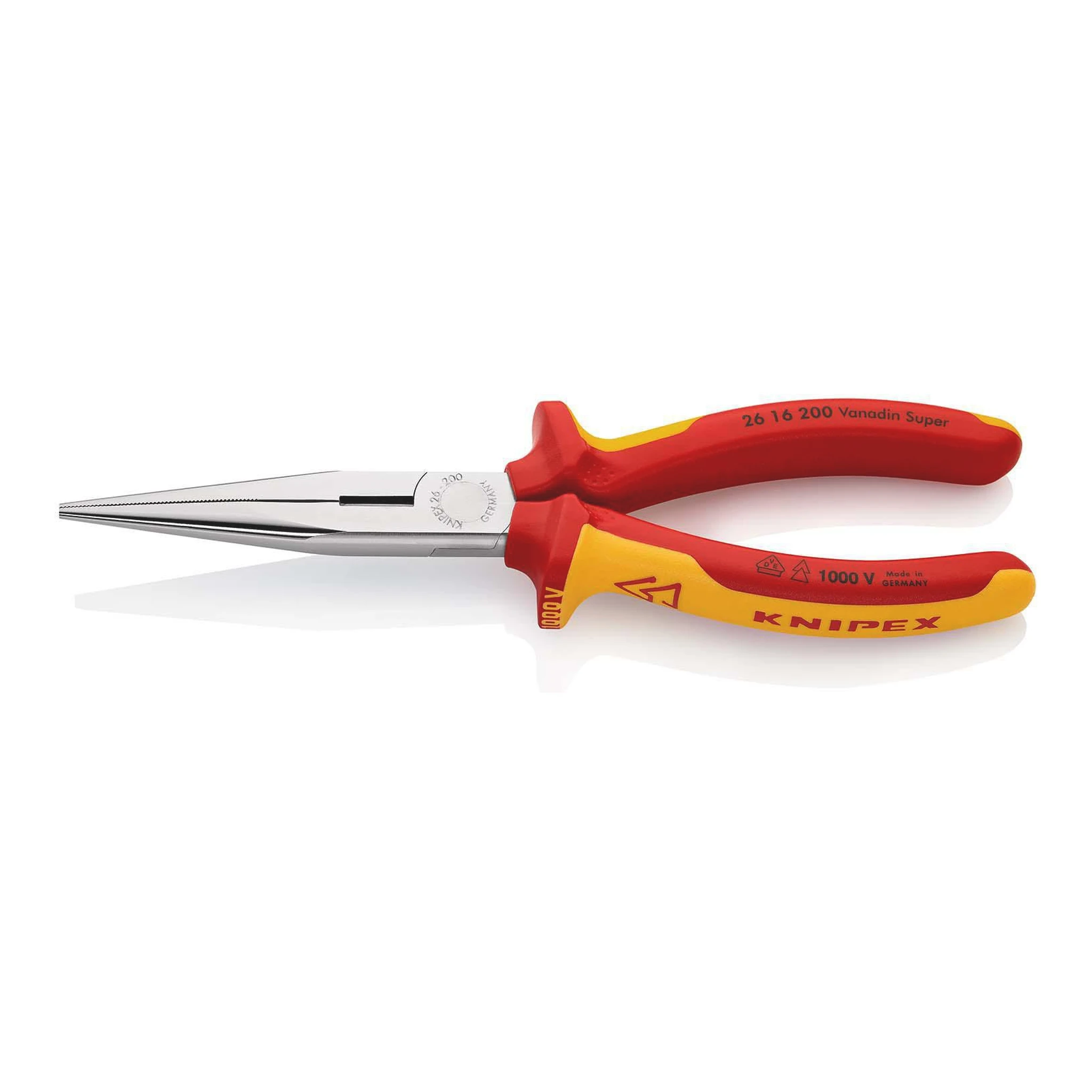 KNIPEX | Flachrundzange | Länge 200 mm | gerade VDE