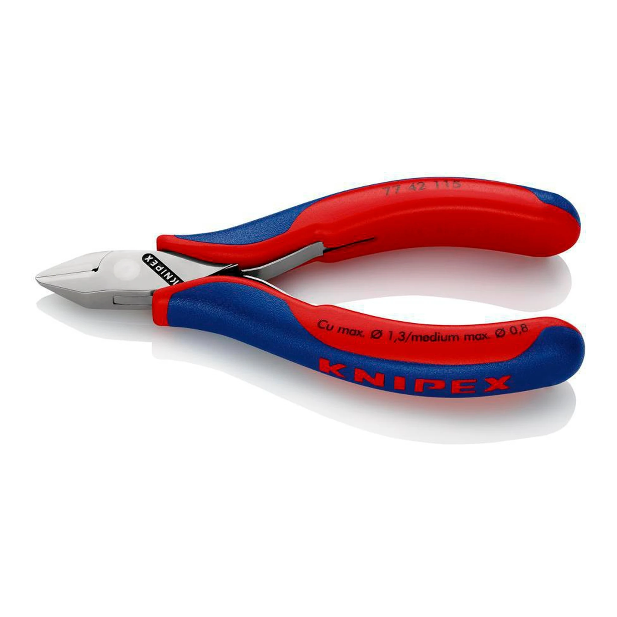 KNIPEX | Elektronik-Seitenschneider | Länge 115 mm Form 4 | Facette nein Mehrkomponenten-Hüllen