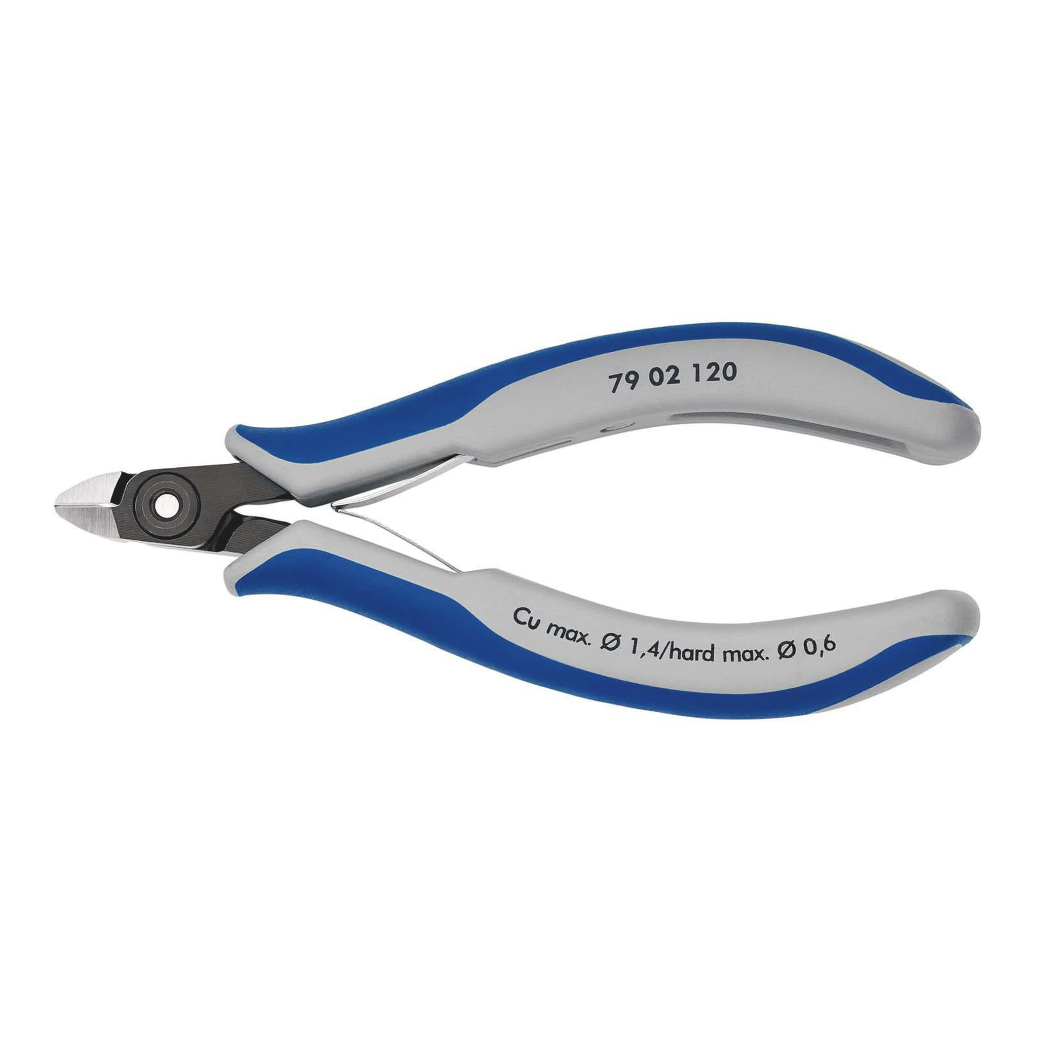 KNIPEX | Präzisions-Elektronik-Seitenschneider | Länge 120 mm Form 0 | Facette ja, sehr klein