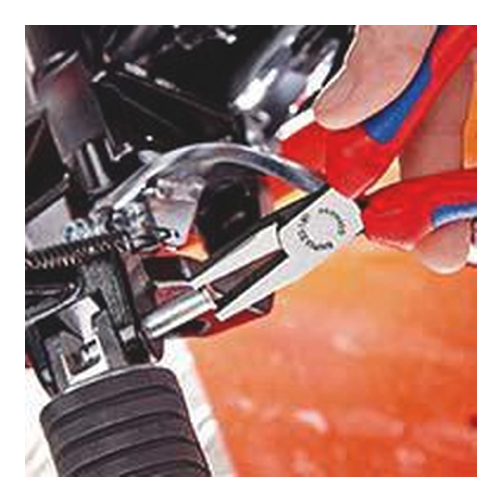 KNIPEX | Flachzange | Gesamtlänge 140 mm | Kopf poliert schwarz atramentiert – Bild 2