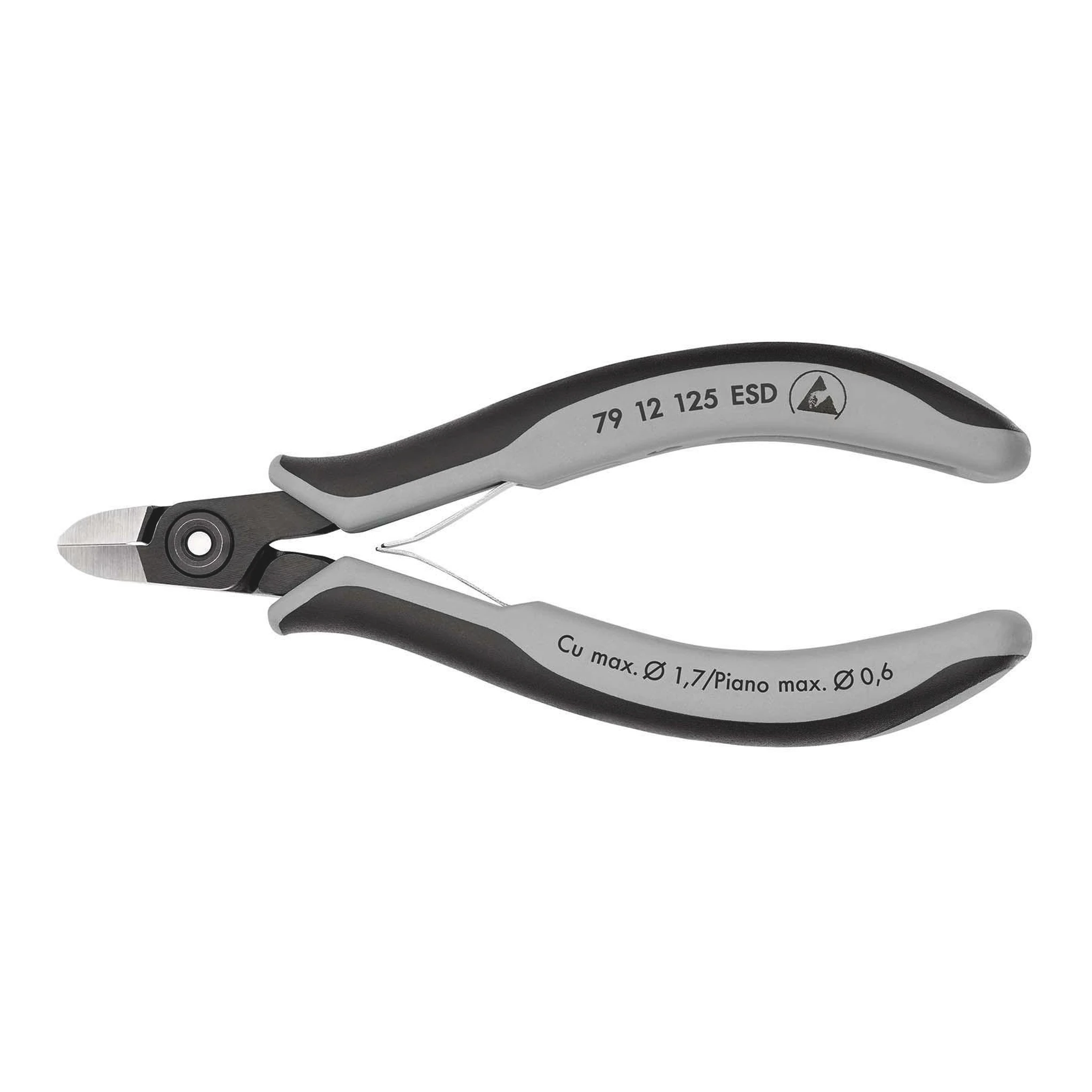 KNIPEX | Präzisions-Elektronik-Seitenschneider | Länge 125 mm | Facette ja, sehr klein poliert