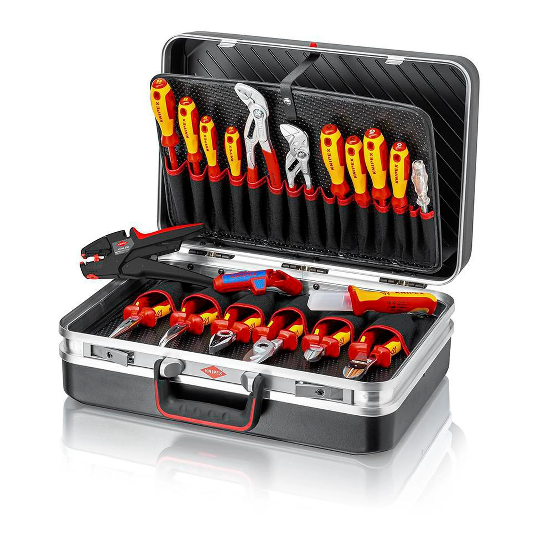 KNIPEX | Werkzeugkoffer | 20-teilig | Koffer aus ABS-Material