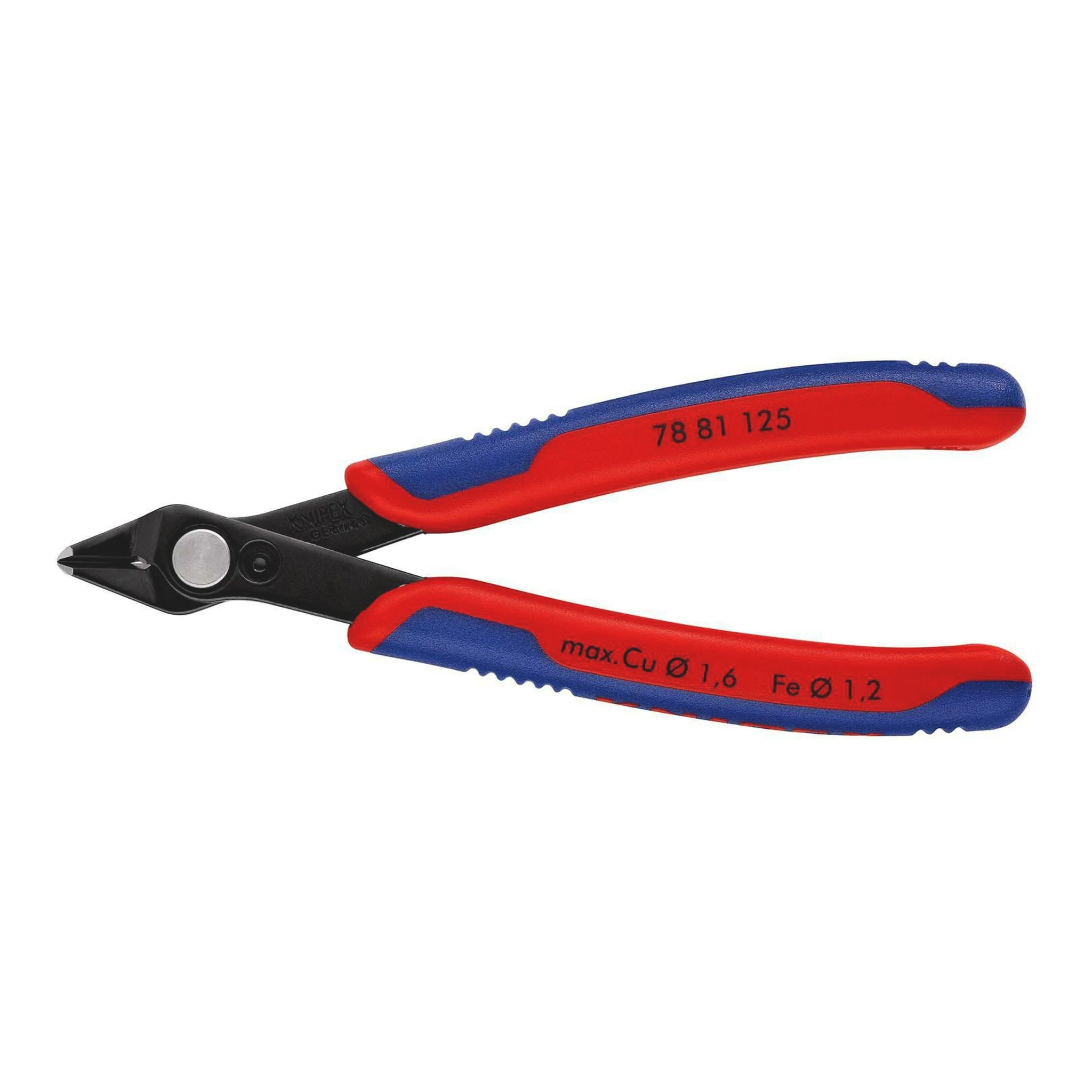 KNIPEX | Elektronik-Seitenschneider | Länge 125 mm Form 8 | Facette ja, sehr klein