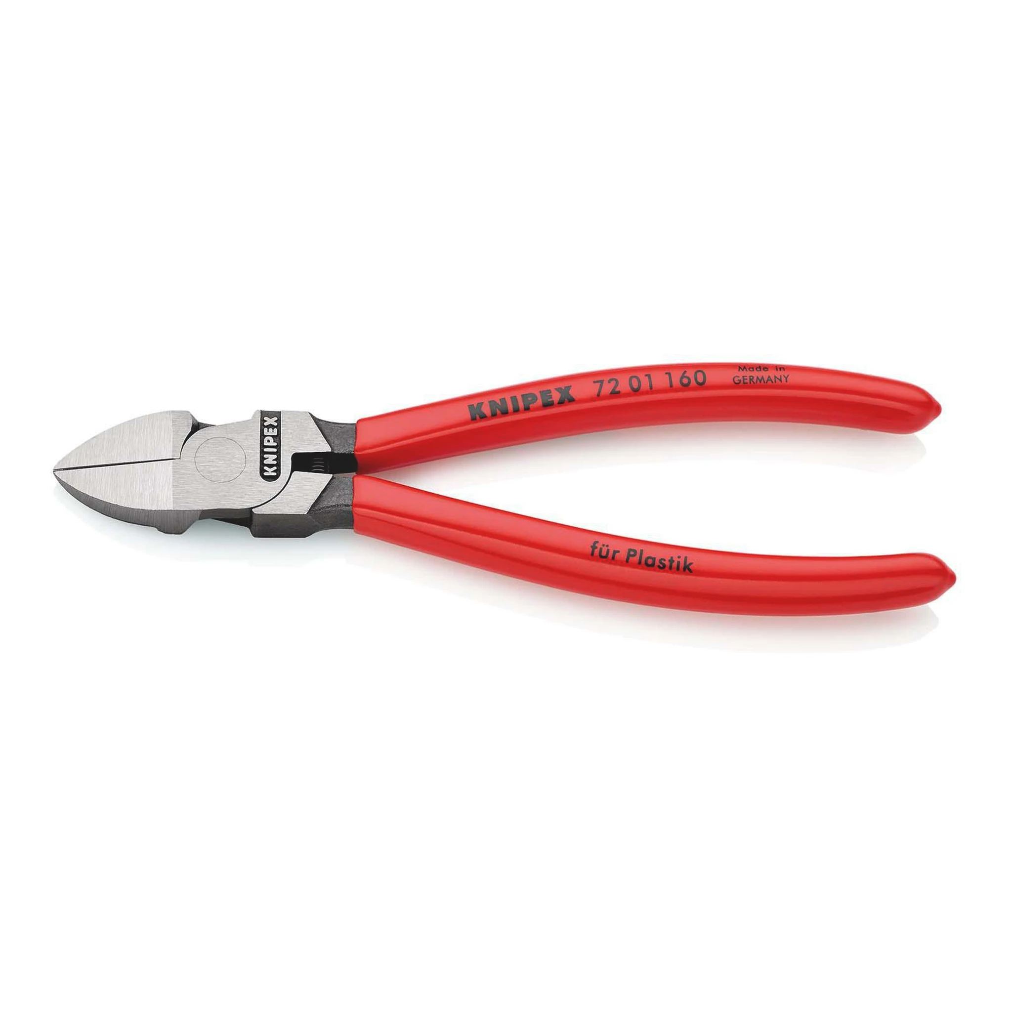 KNIPEX | Seitenschneider für Kunststoffe | Länge 160 mm | Kopf poliert gerade