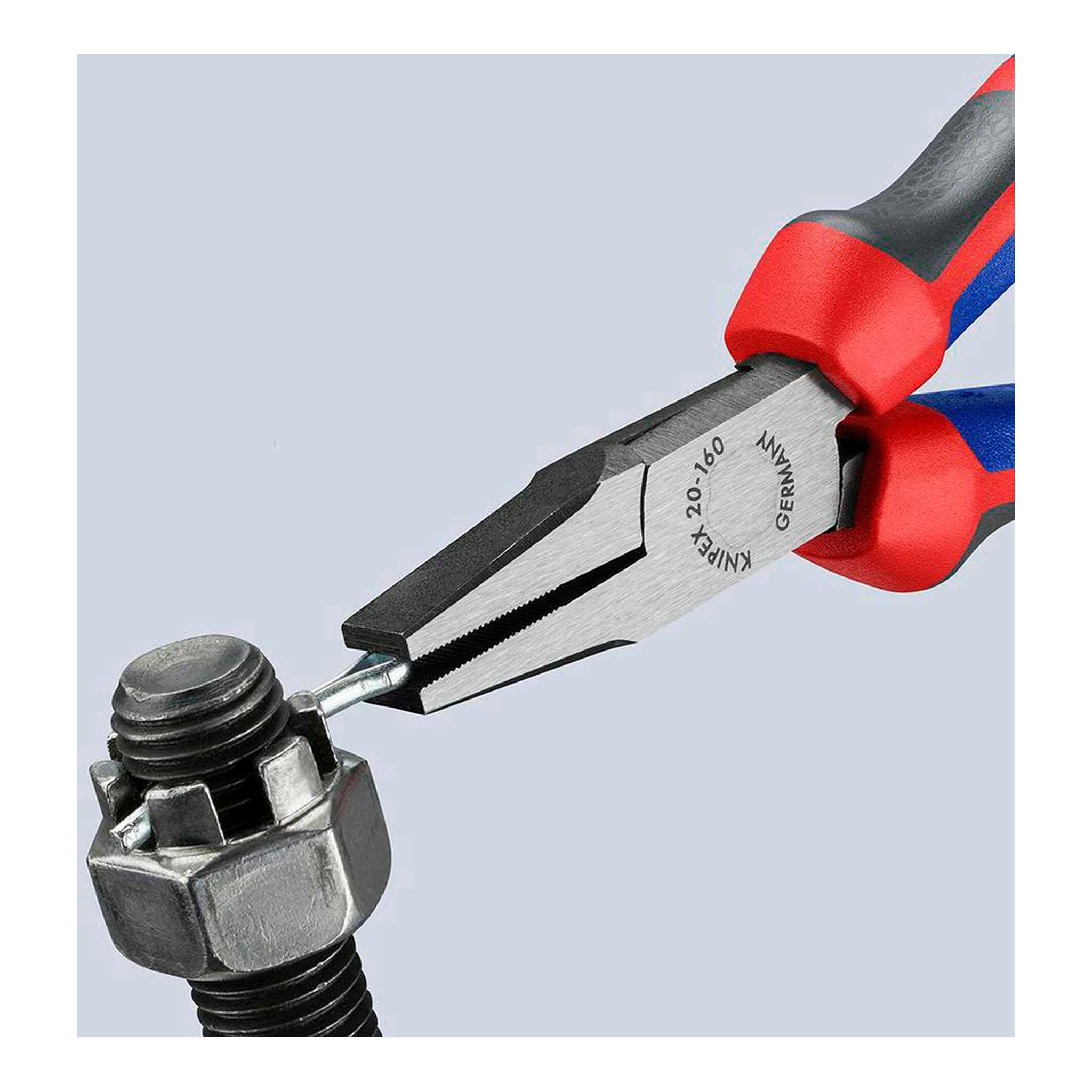 KNIPEX | Flachzange | Gesamtlänge 160 mm | Kopf poliert schwarz atramentiert – Bild 3