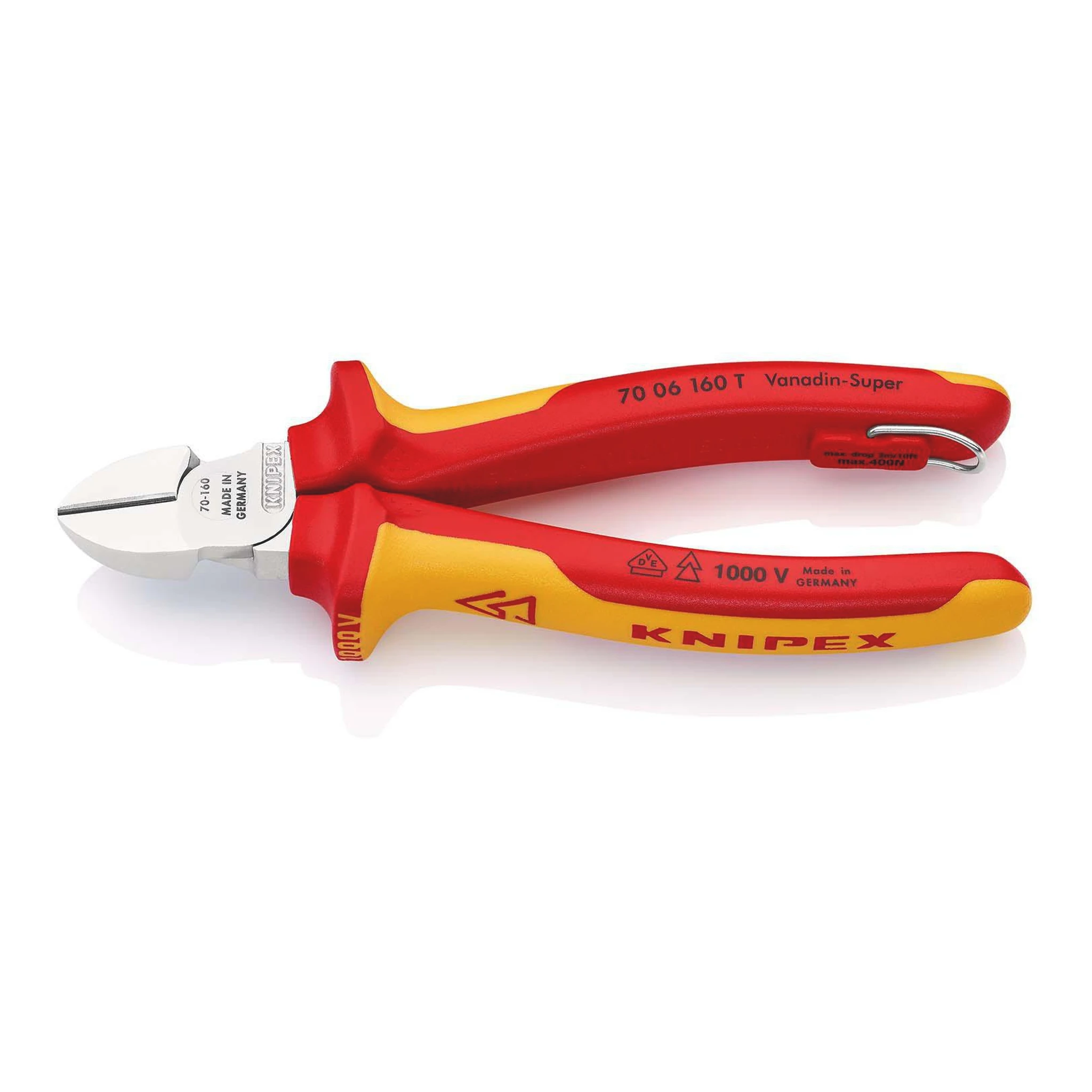 KNIPEX | Seitenschneider | Länge 160 mm | mit Befestigungsöse VDE