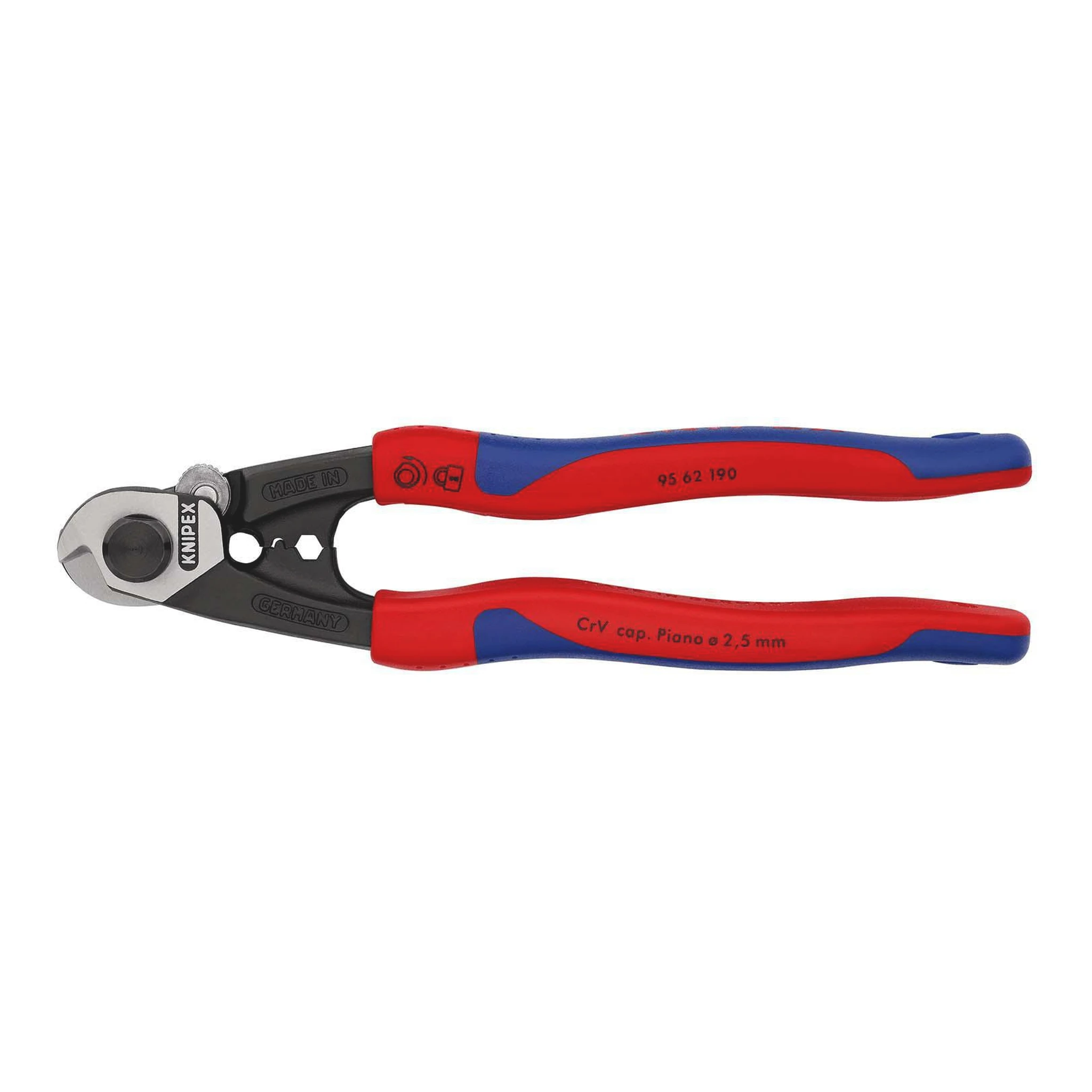 KNIPEX | Drahtseilschere | Länge 190 mm | poliert