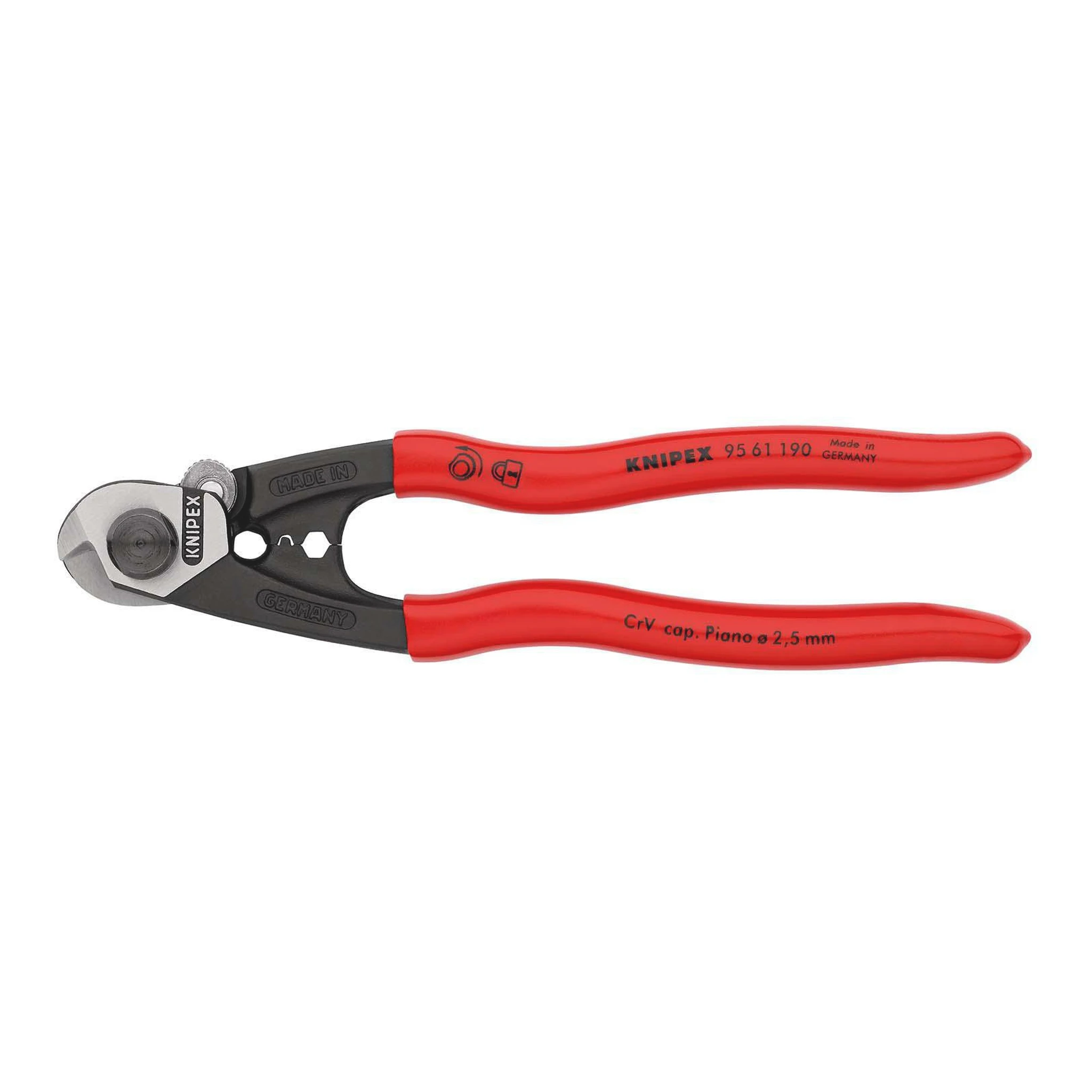 KNIPEX | Drahtseilschere | Länge 190 mm | poliert