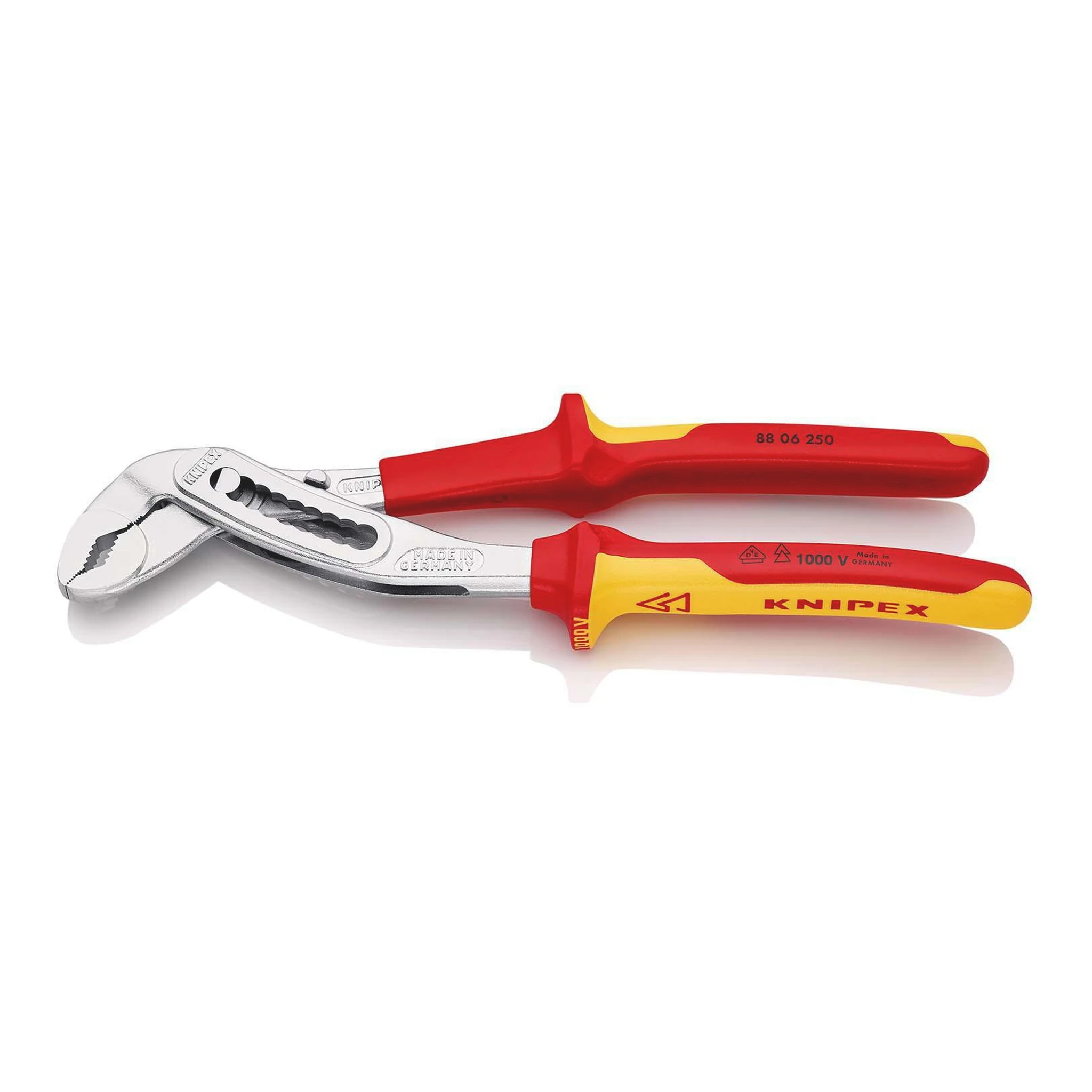 KNIPEX | Wasserpumpenzange | Länge 250 mm Spannweite 46 mm | verchromt VDE