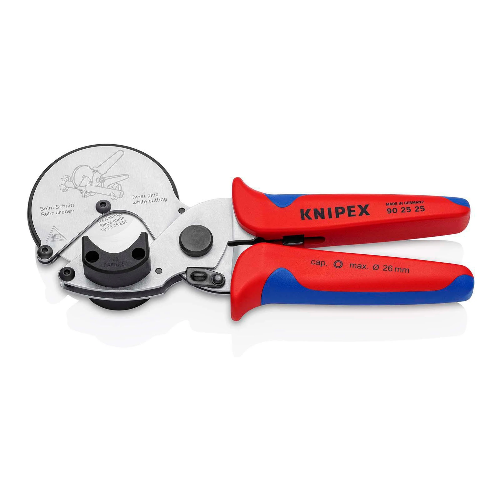 KNIPEX | Rohrschneider | für Rohre Ø 26 mm | Länge 210 mm