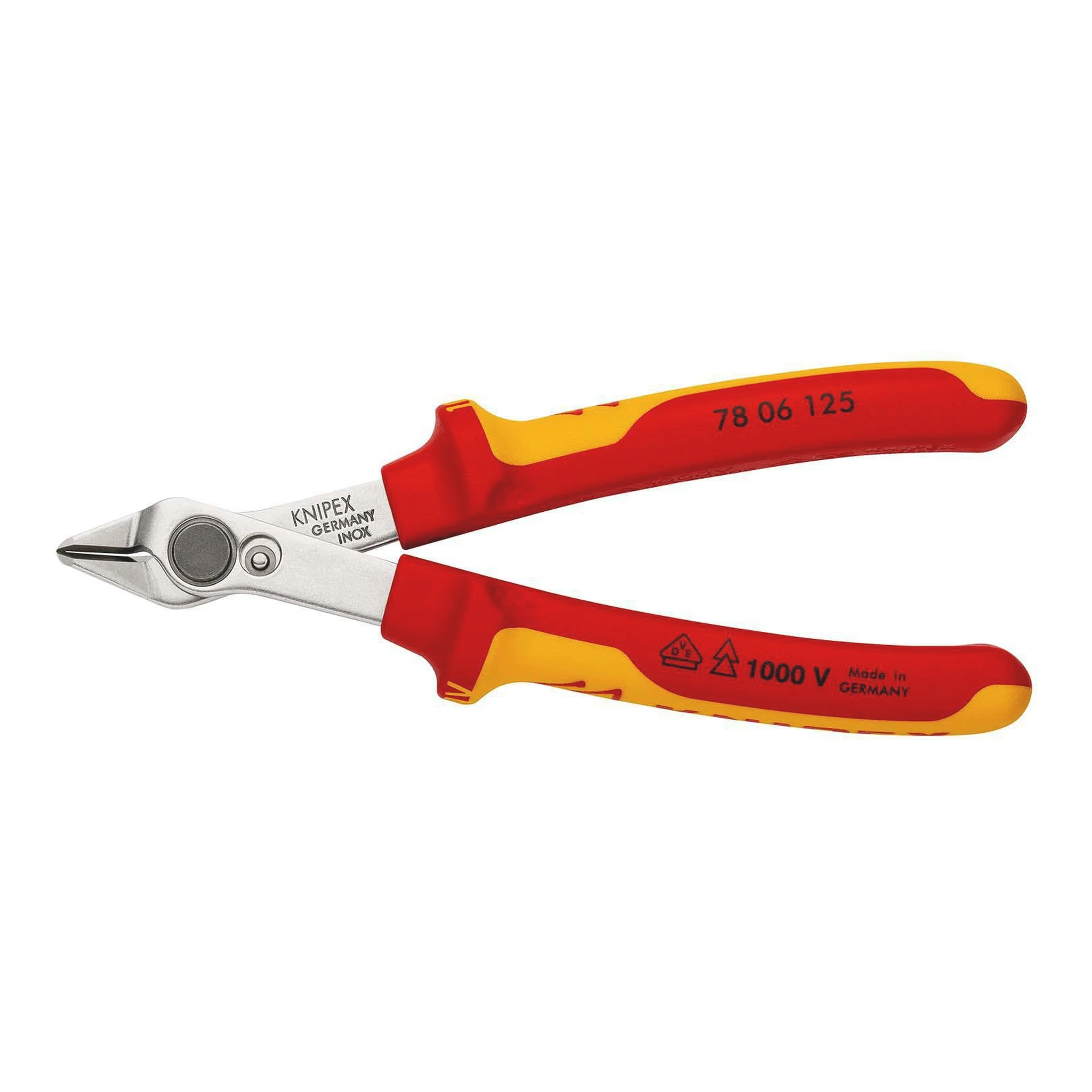 KNIPEX | Elektronik-Seitenschneider | Länge 125 mm Form 0 | Facette nein VDE
