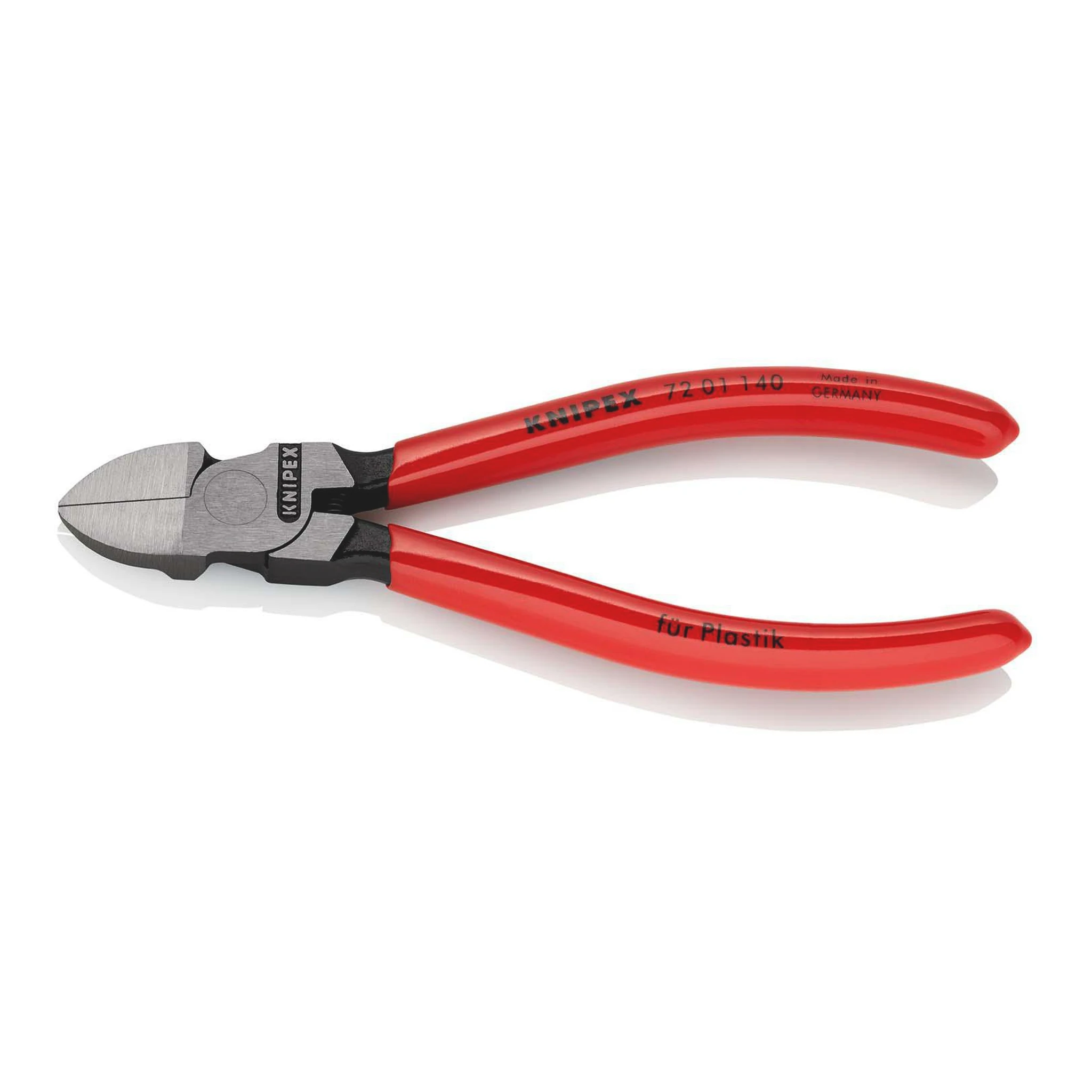 KNIPEX | Seitenschneider für Kunststoffe | Länge 140 mm | Kopf poliert gerade