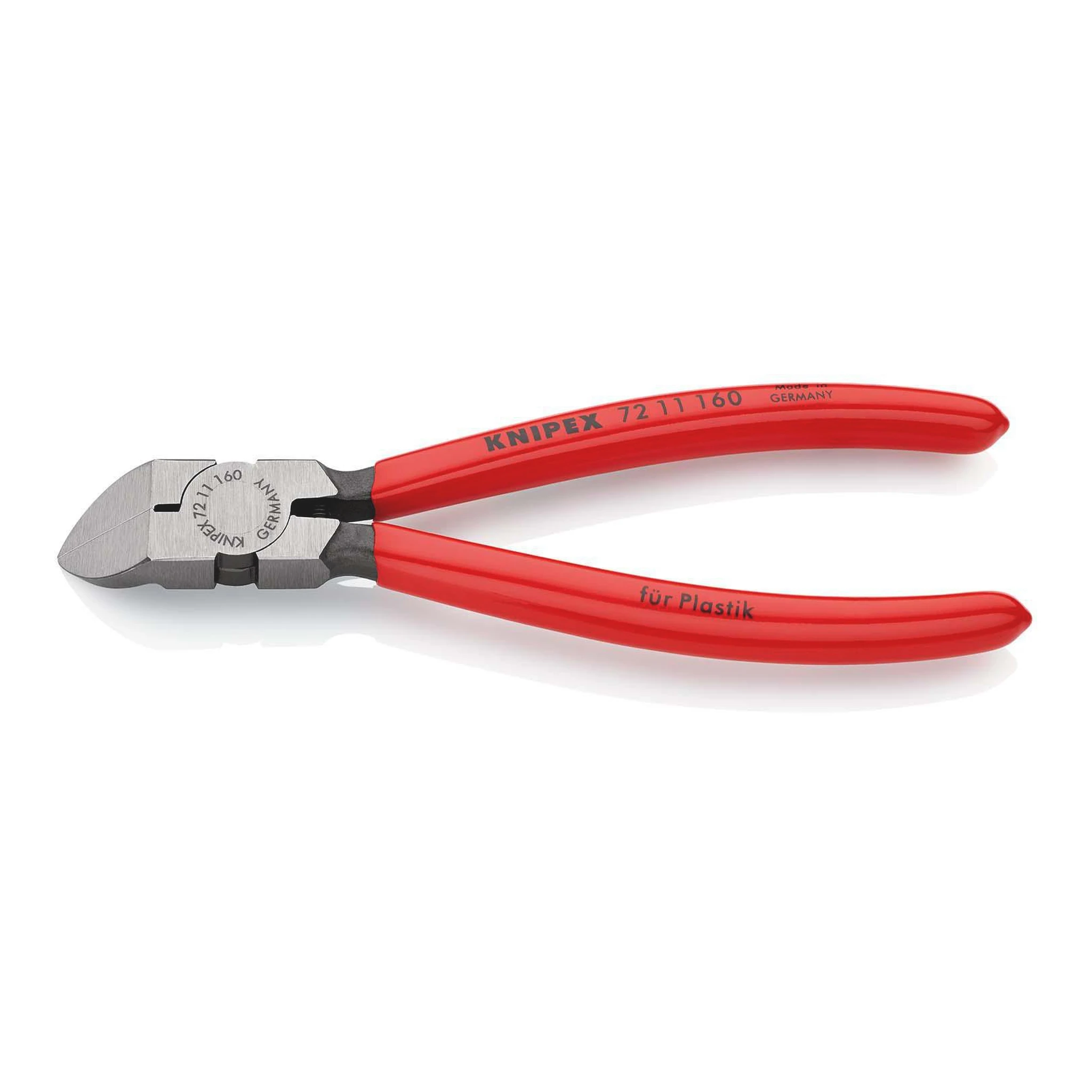 KNIPEX | Seitenschneider für Kunststoffe | Länge 160 mm | Kopf poliert 45° gewinkelt