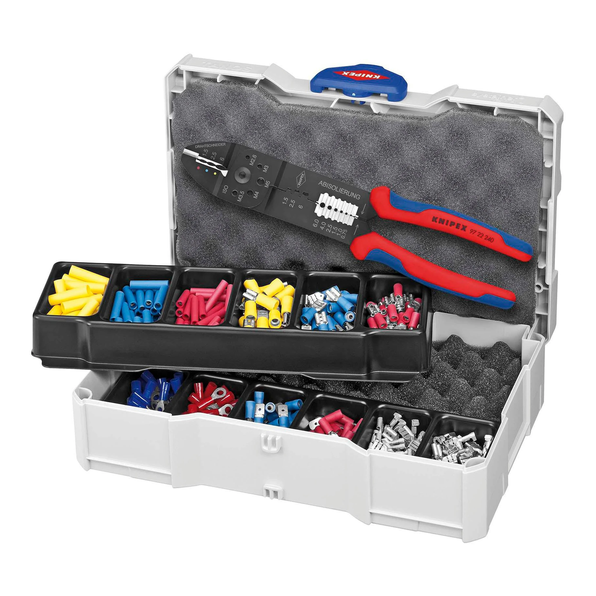 KNIPEX | Kabelverbindersortiment | 301-teilig | 0,5 - 6 mm²