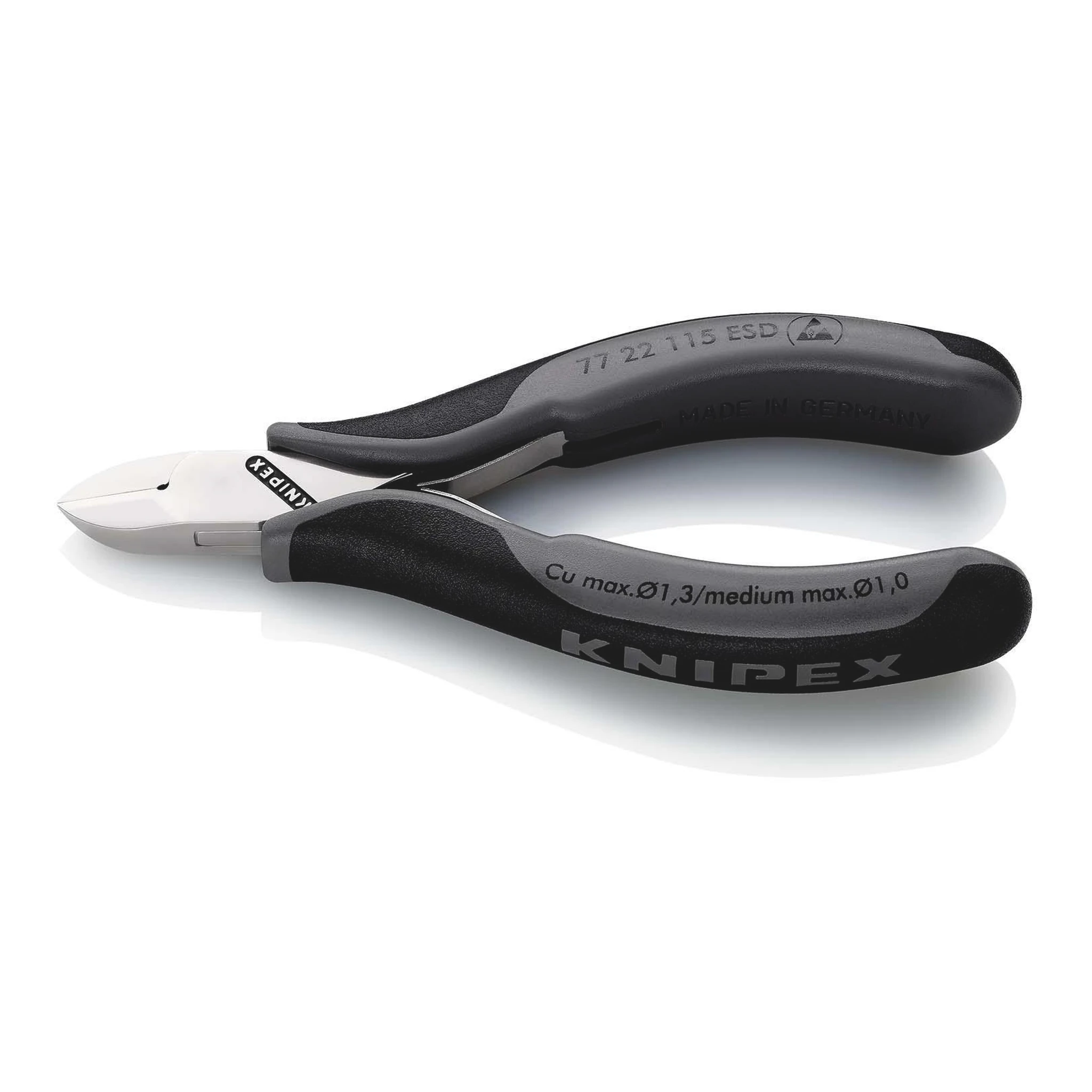 KNIPEX | Elektronik-Seitenschneider | Länge 115 mm Form 2 | Facette nein
