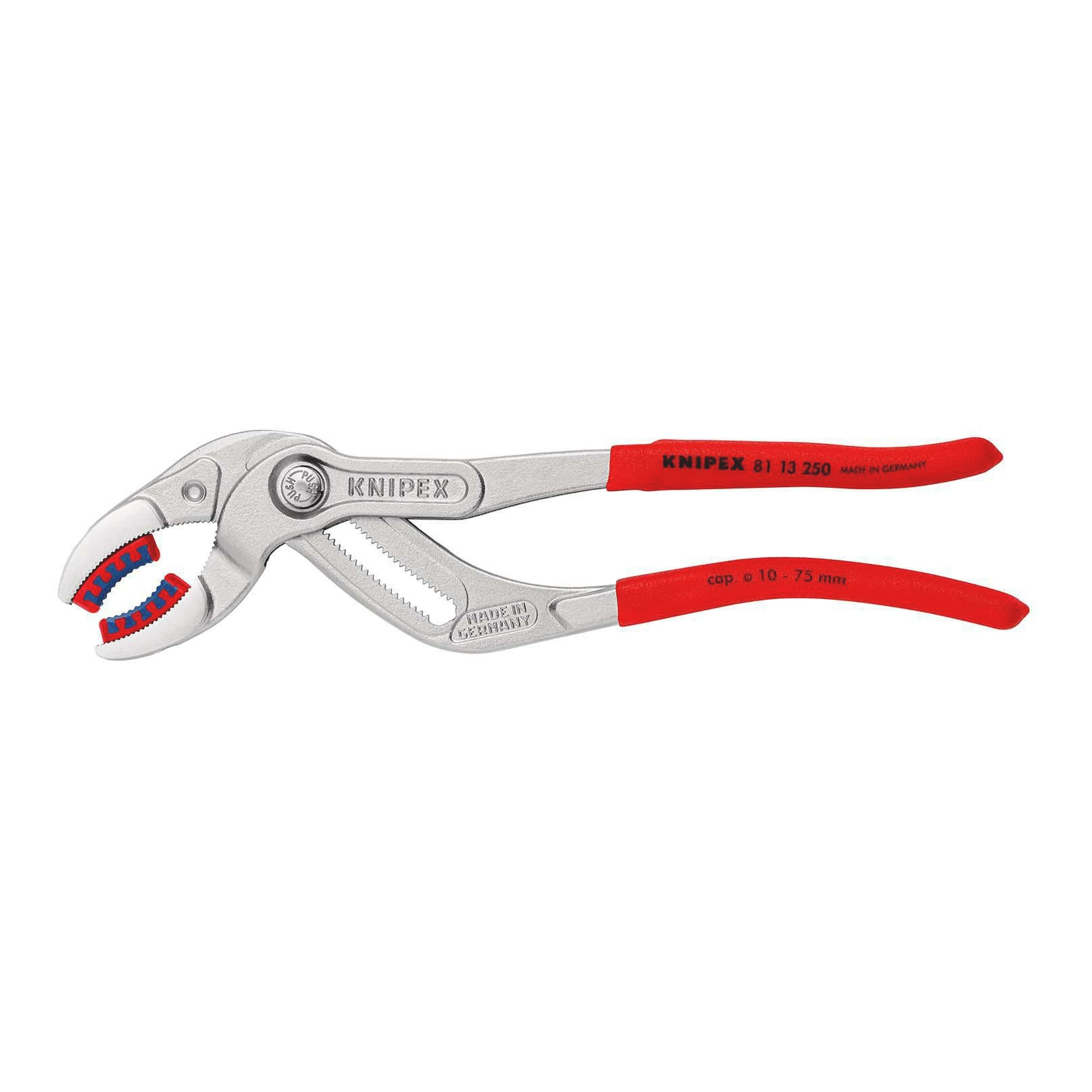 KNIPEX | Syphon-/Connectorenzange | Länge 250 mm Spannweite 10 - 75 mm | verchromt
