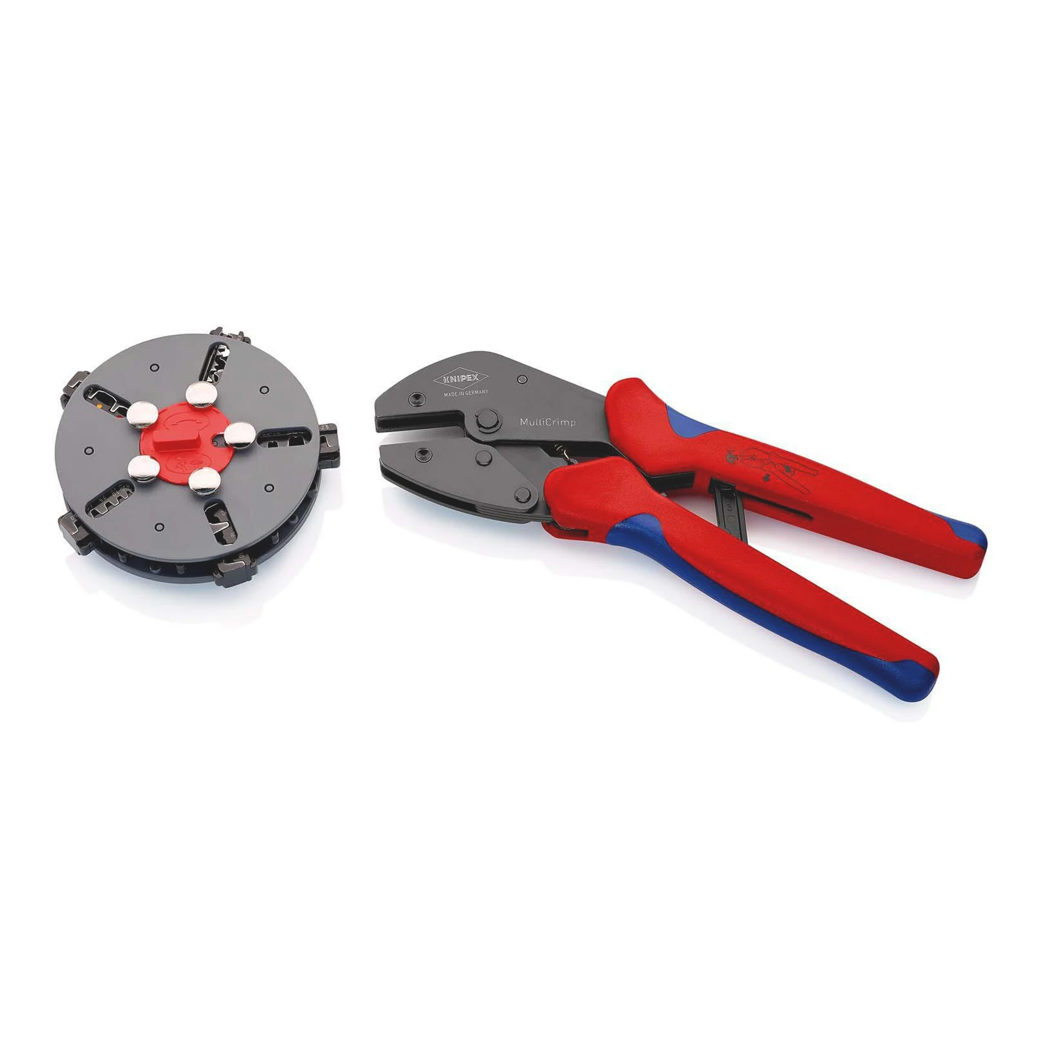 KNIPEX | Crimpzange | Länge 250 mm | 5 Wechseleinsätze