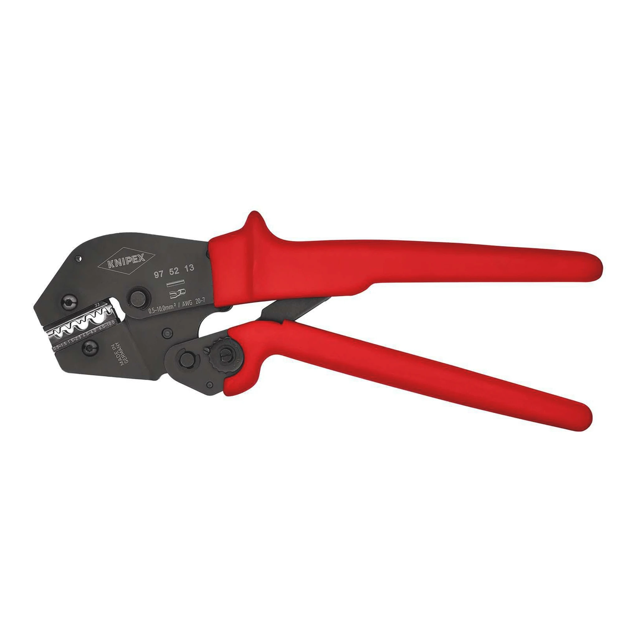 KNIPEX | Crimpzange | Länge 250 mm | 0,5 - 10 (AWG 20 - 7) mm² 558 g