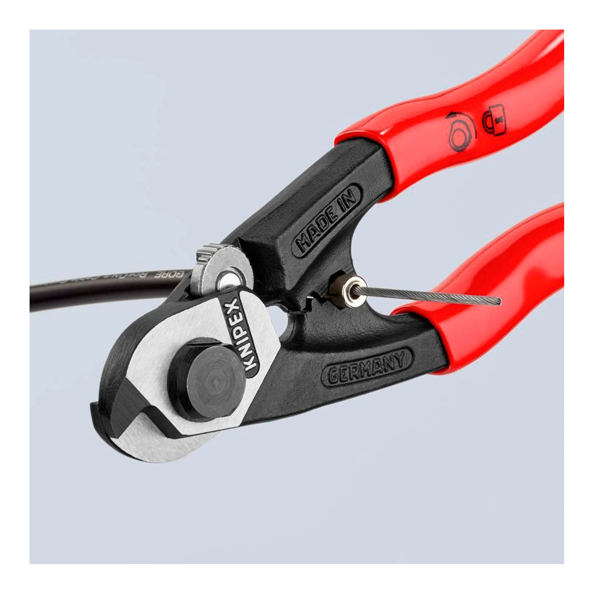 KNIPEX | Drahtseilschere | Länge 190 mm | poliert – Bild 11