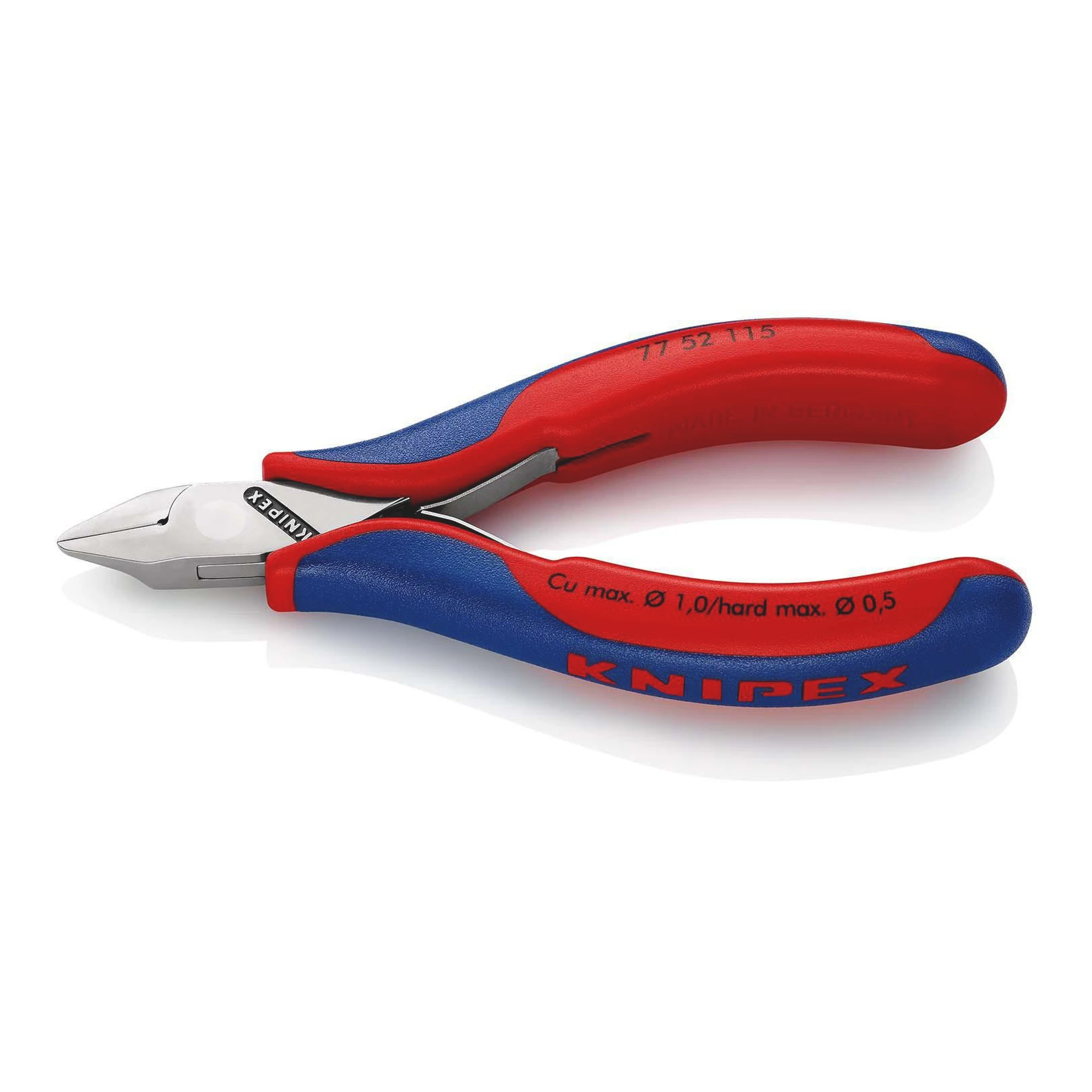 KNIPEX | Elektronik-Seitenschneider | Länge 115 mm Form 5 | Facette ja, klein Mehrkomponenten-Hüllen