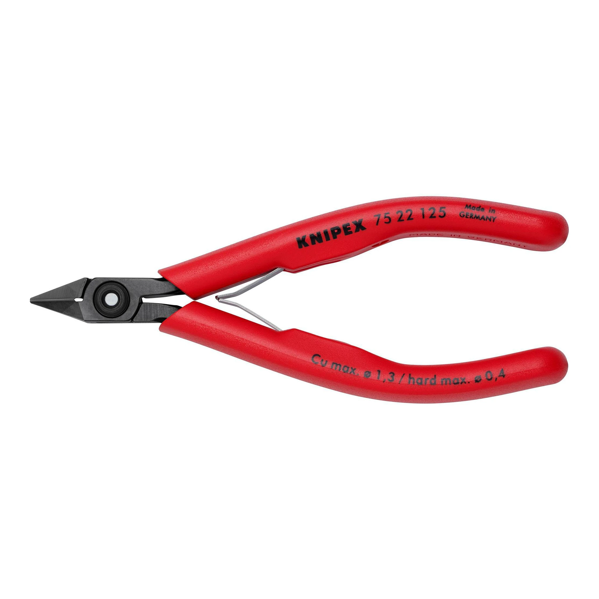 KNIPEX | Elektronik-Seitenschneider | Länge 125 mm Form 2 | Facette ja, klein