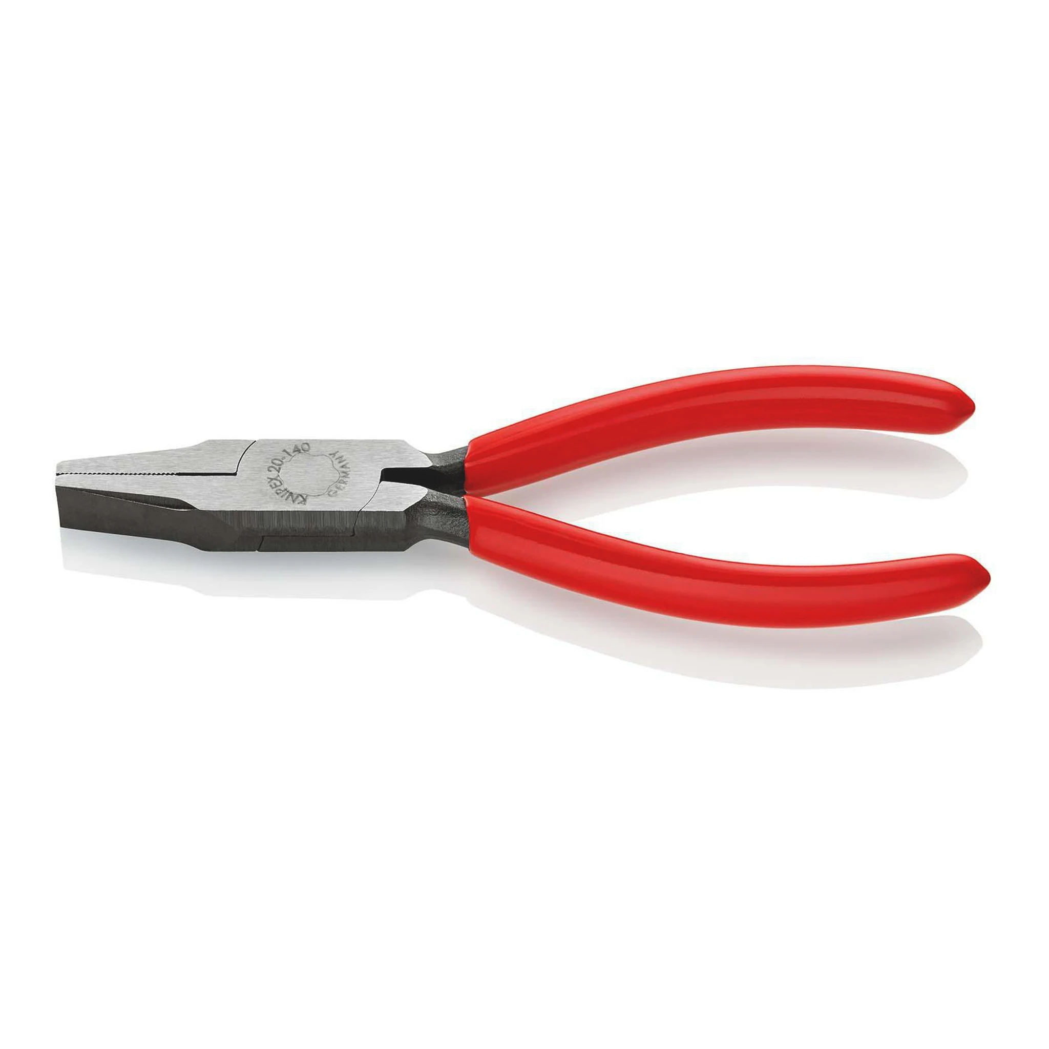 KNIPEX | Flachzange | Gesamtlänge 140 mm | Kopf poliert schwarz atramentiert