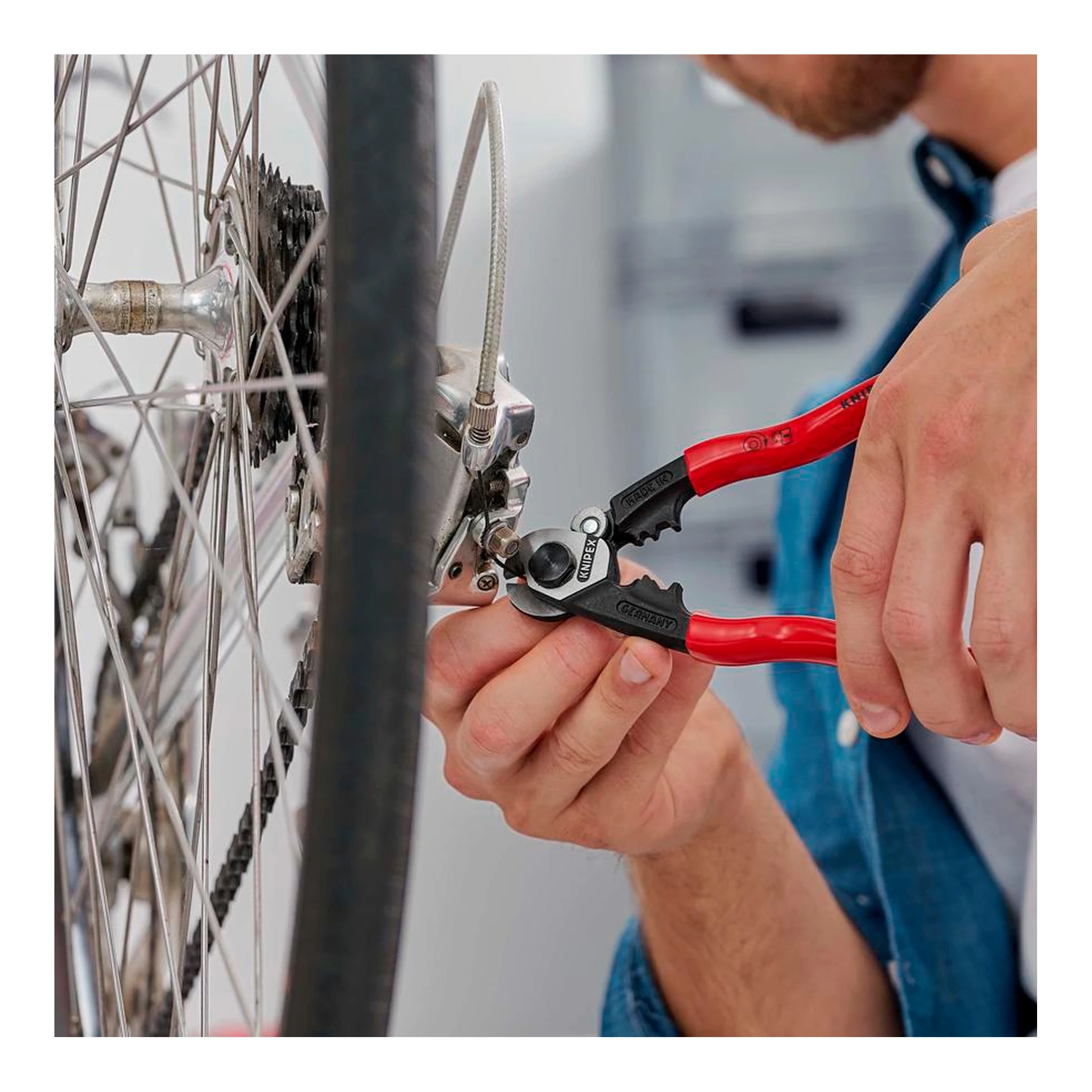 KNIPEX | Drahtseilschere | Länge 190 mm | poliert – Bild 13
