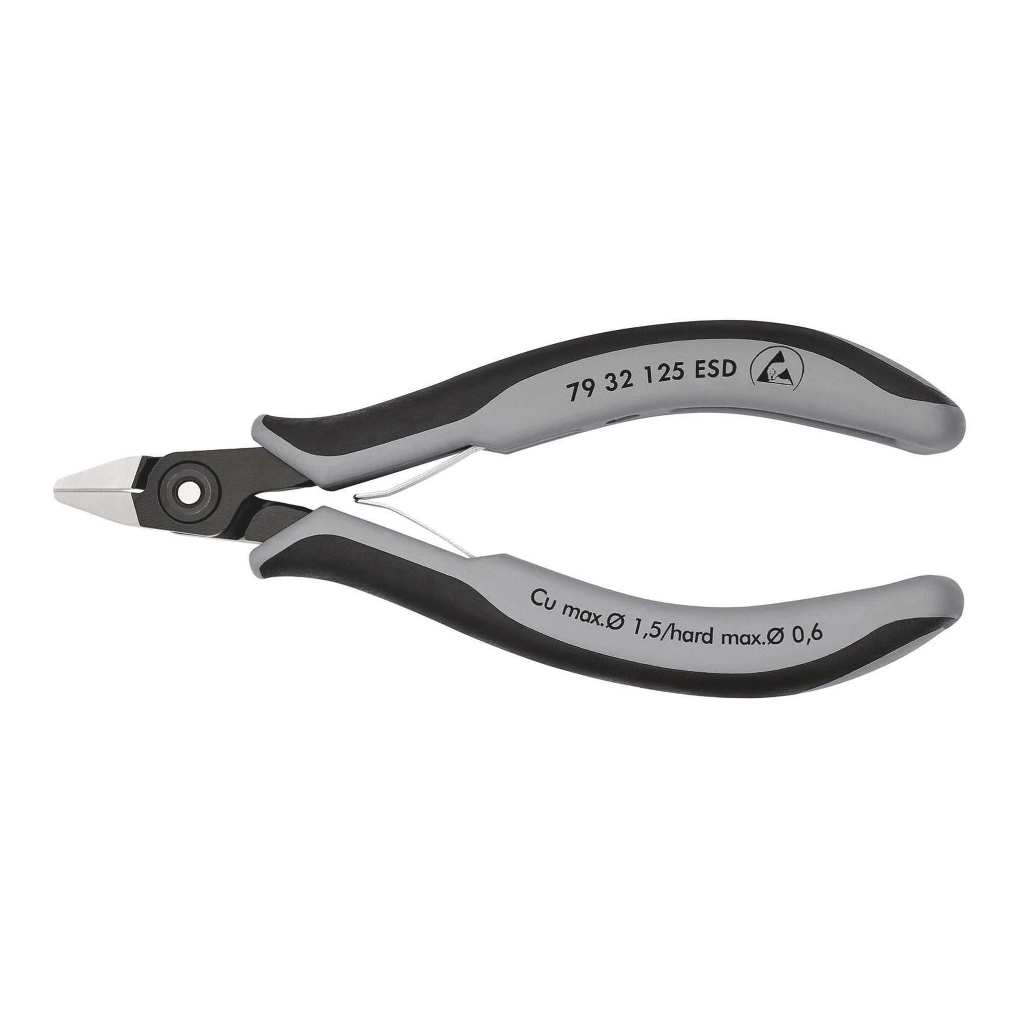 KNIPEX | Präzisions-Elektronik-Seitenschneider | Länge 125 mm Form 3 | Facette ja, sehr klein poliert