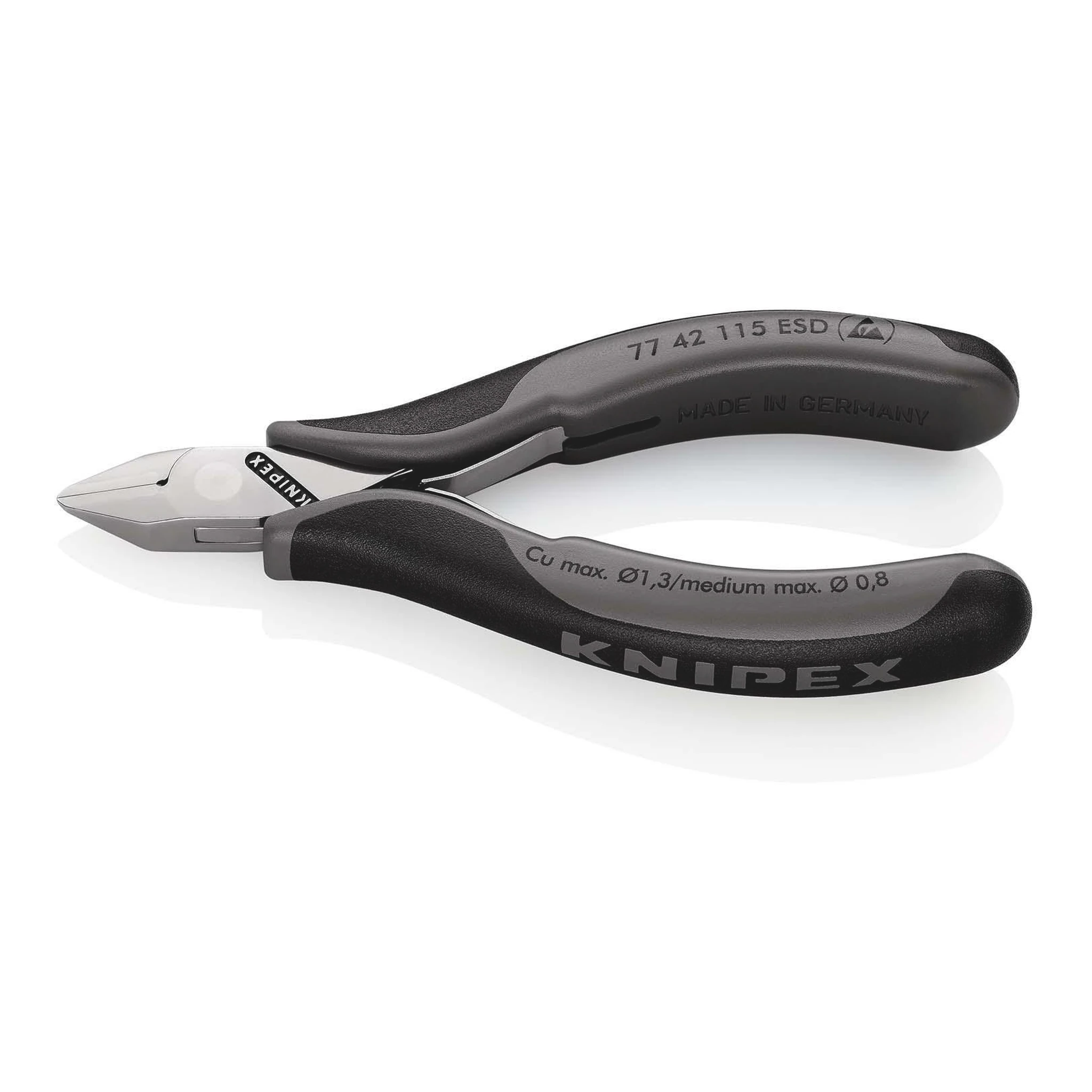 KNIPEX | Elektronik-Seitenschneider | Länge 115 mm Form 4 | Facette nein