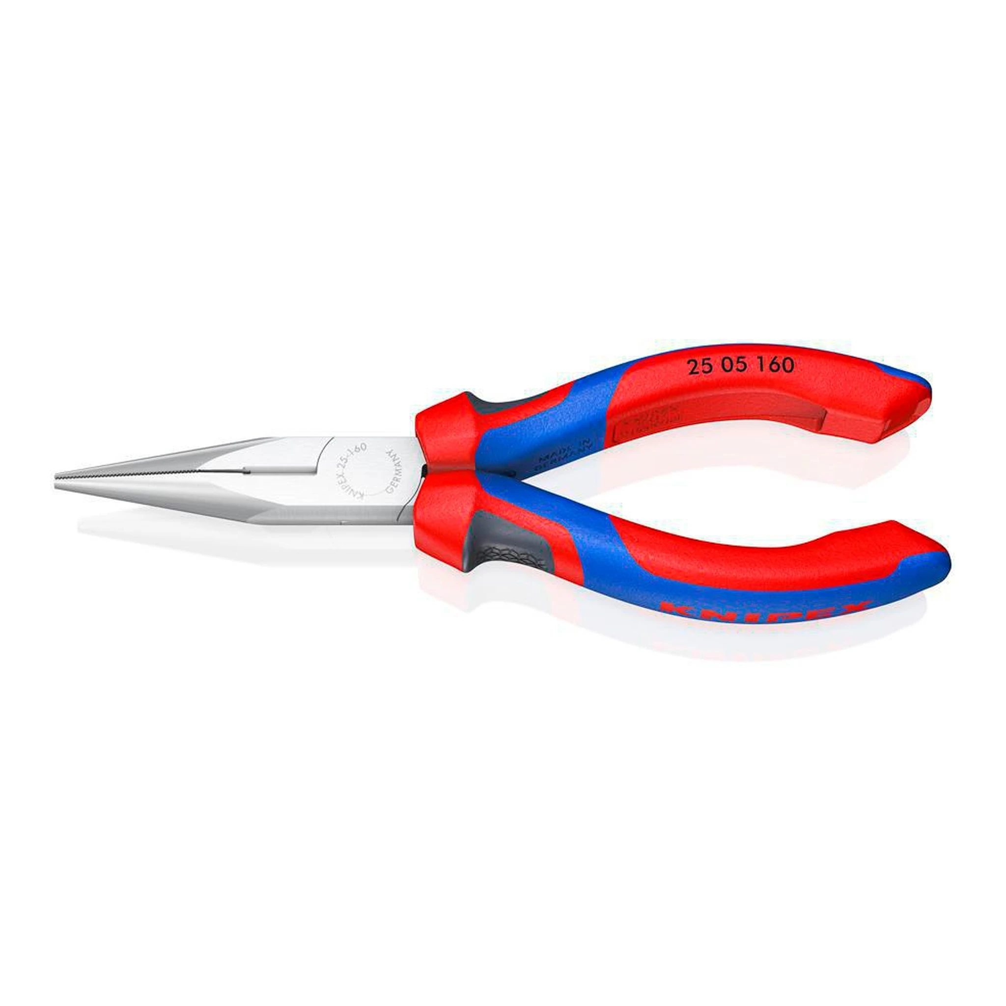 KNIPEX | Flachrundzange | Länge 160 mm flach/rund gerade | Comfort-Griff