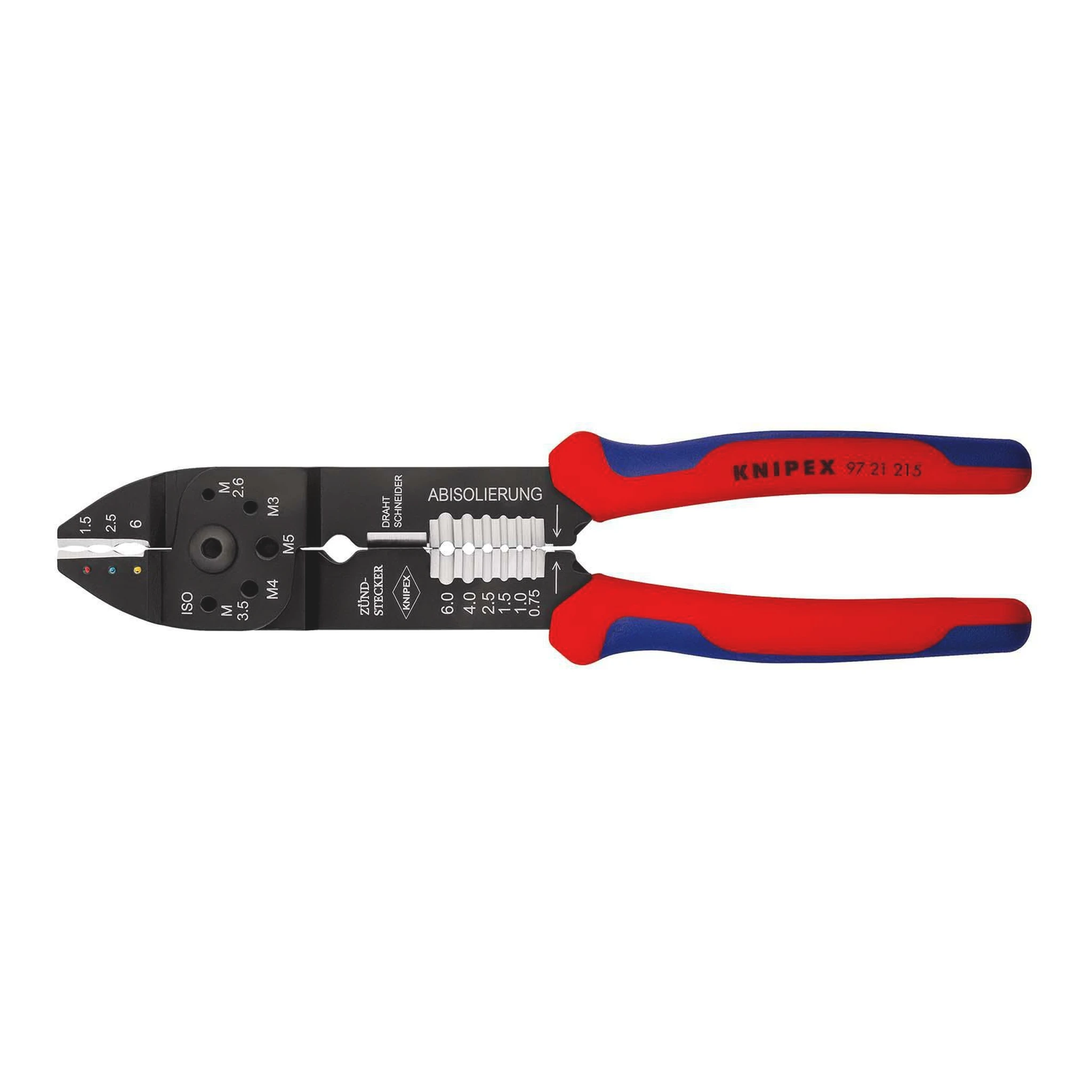 KNIPEX | Crimpzange | Länge 230 mm | 0,5 - 6 (AWG 20 - 10) mm²