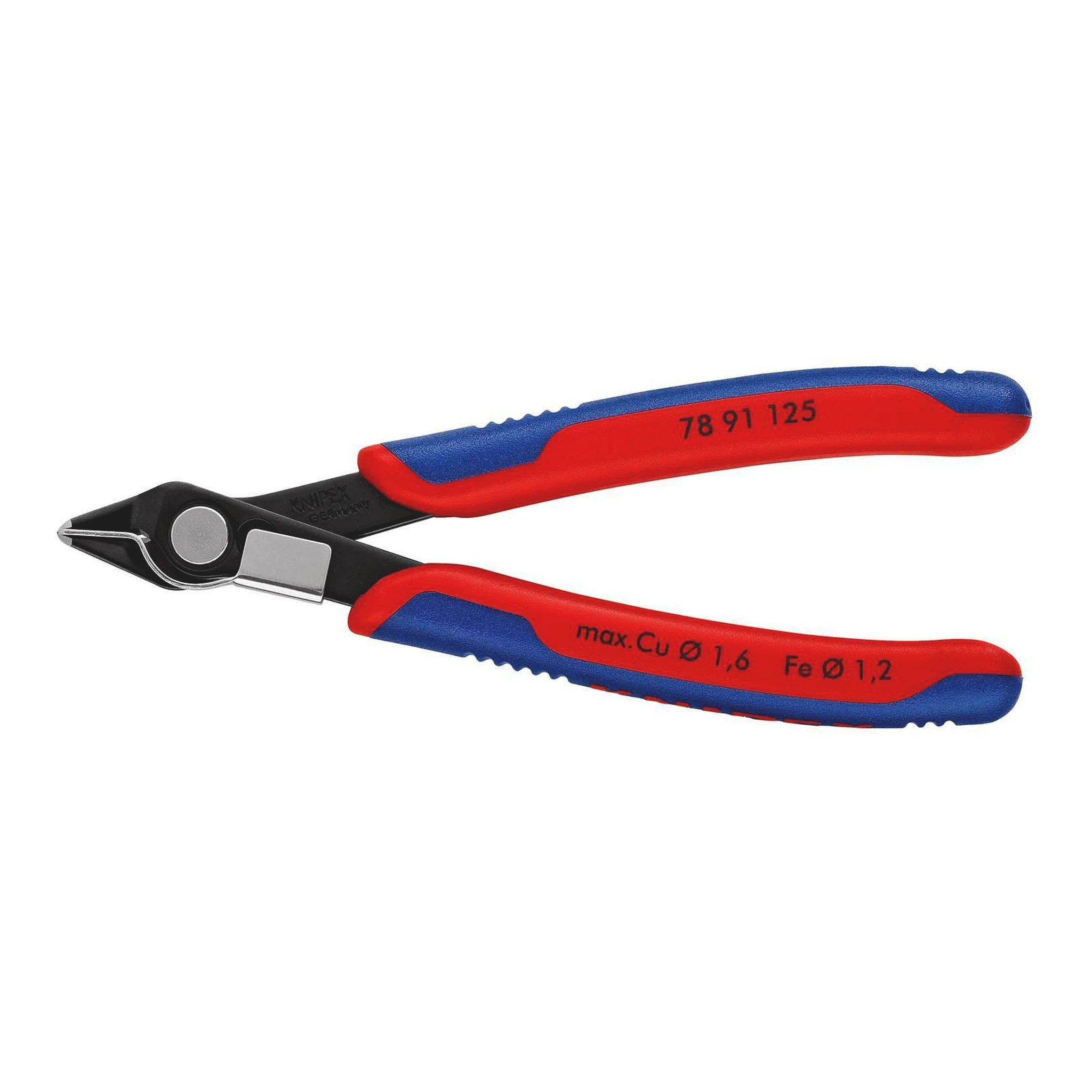KNIPEX | Elektronik-Seitenschneider | Länge 125 mm Form 8 | Facette ja, sehr klein
