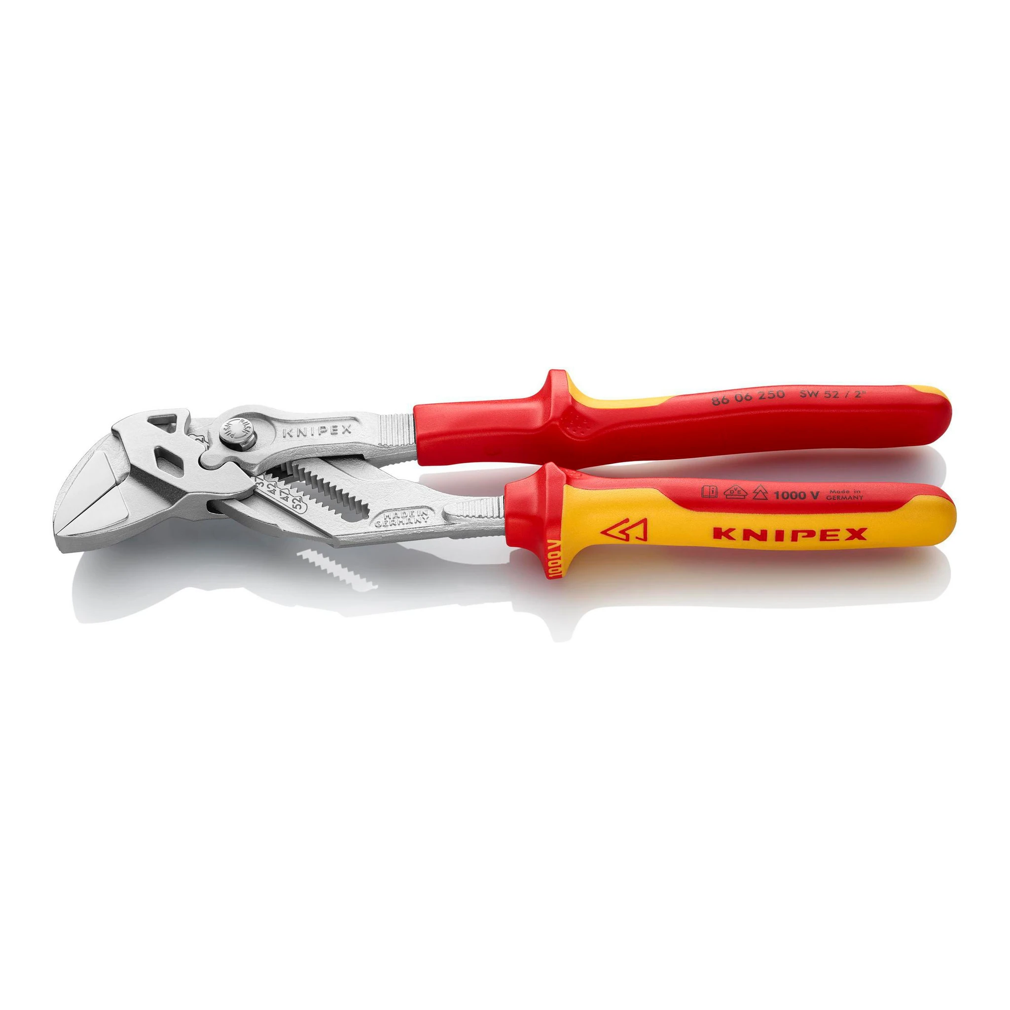 KNIPEX | Zangenschlüssel | Länge 250 mm Spannweite 46 mm | verchromt Mehrkomponenten-Hüllen